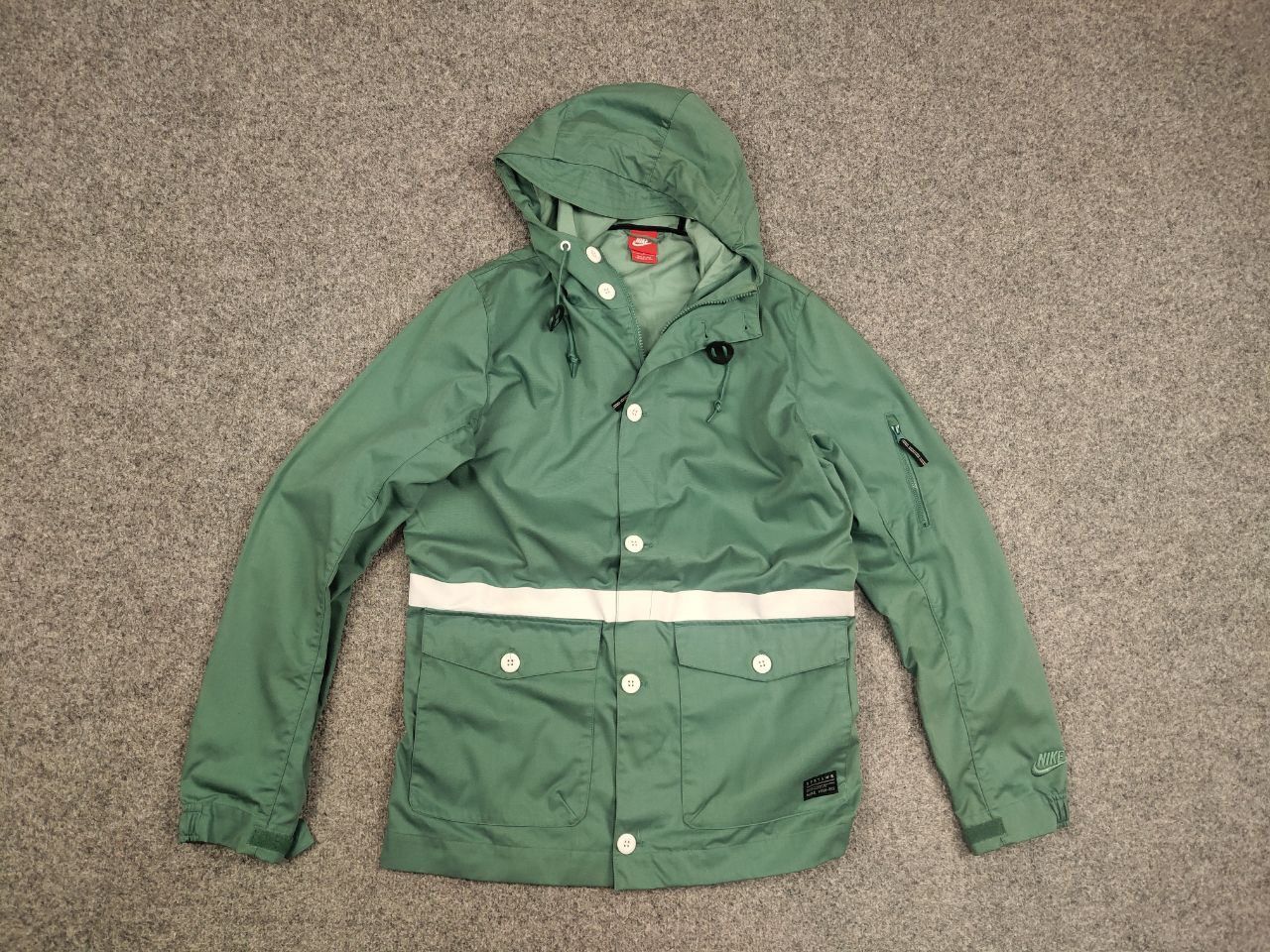 Nike Nike tech gf saturday turquoise Zip Hoodie Canvas Jacket Size US S / EU 44-46 / 1 - 12 Thumbnail