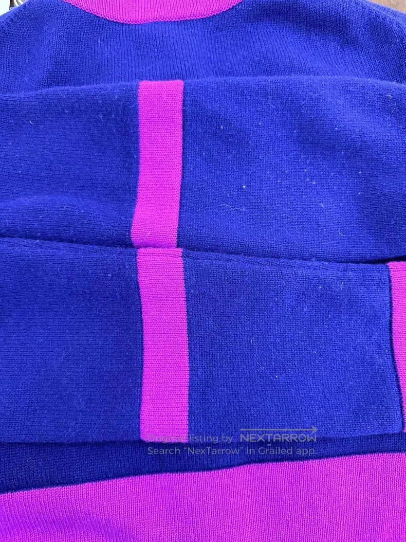 Chanel Chanel 23B blue and purple round-neck cardigan coat Size XS / US 0-2 / IT 36-38 - 8 Thumbnail