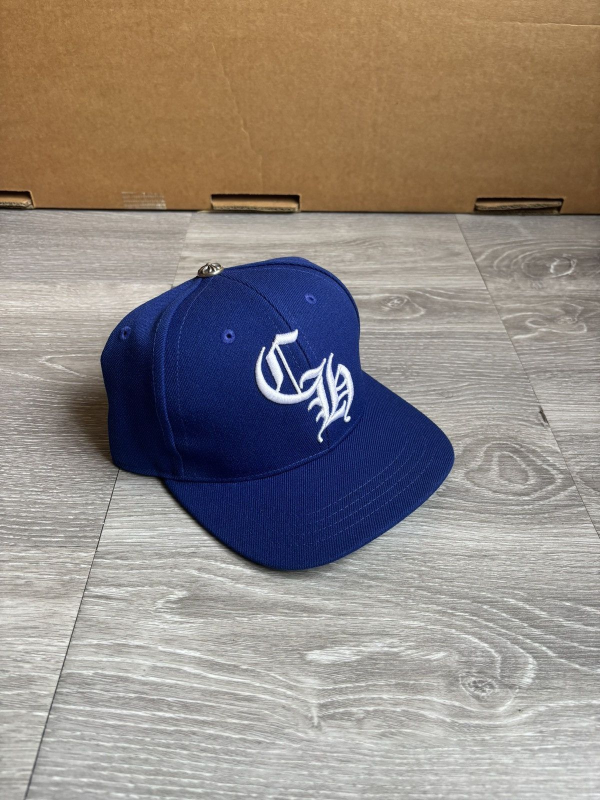 Chrome Hearts Chrome Hearts CH Baseball Cap Blue/White Snapback Hat Size ONE SIZE - 2 Thumbnail