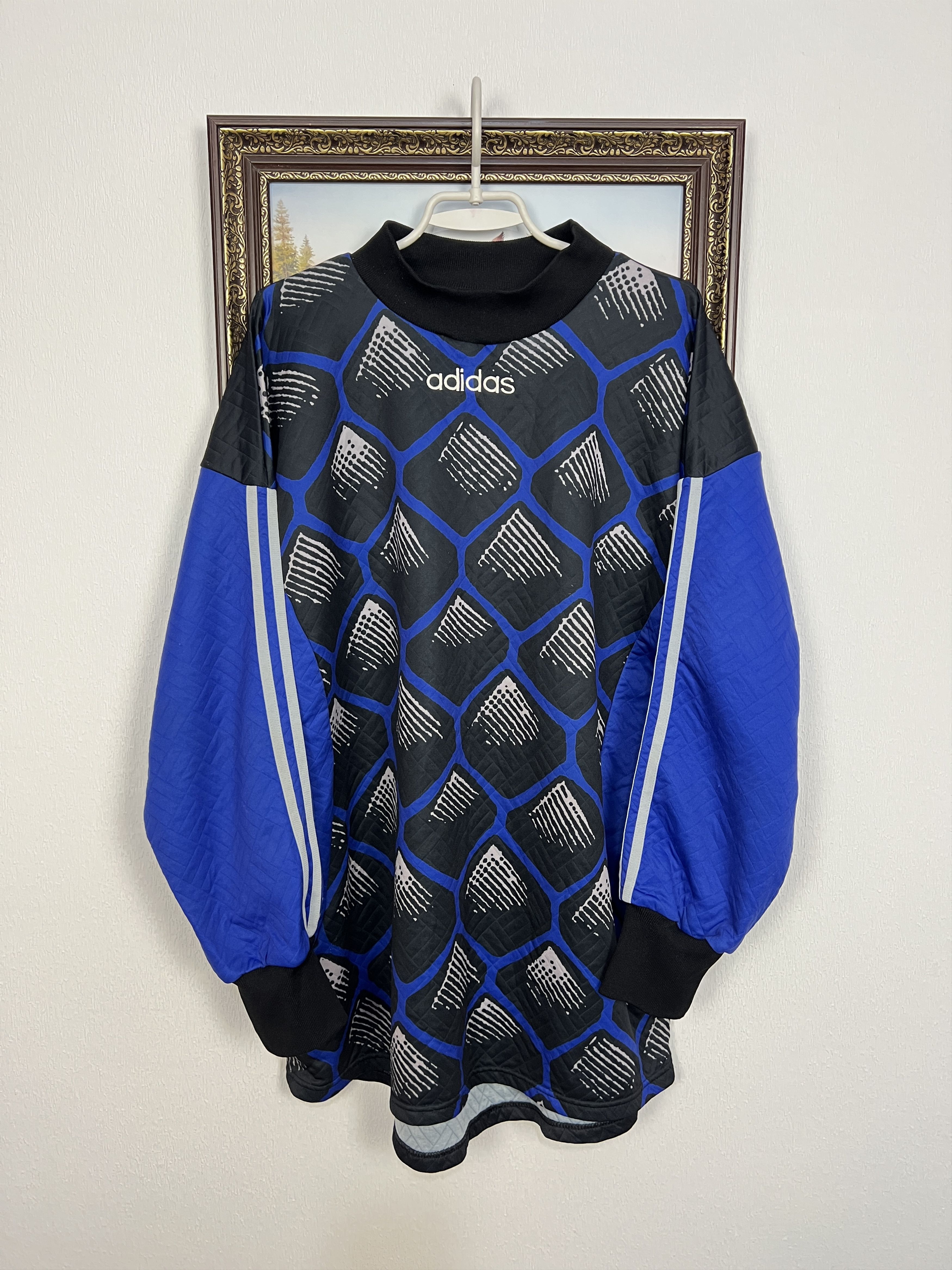 Adidas Vintage Football Goalkeeper Template Shirt Jersey Trikot Size US XXL / EU 58 / 5 - 1 Thumbnail