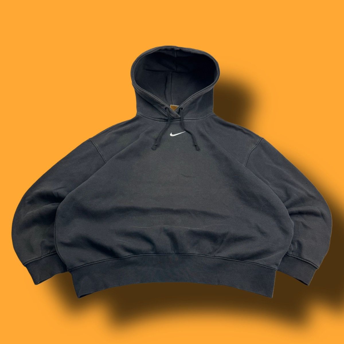 Nike × Vintage NIKE VINTAGE CENTER LOGO OVERSIZE BOXY HOODIE Size US S / EU 44-46 / 1 - 1 Thumbnail