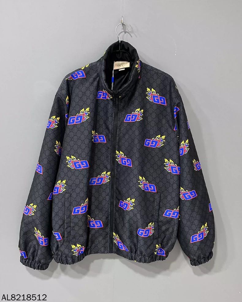 Gucci Gucci Ss24 New Year's Flame Full Print Jacket 2501-Nextarro Size US L / EU 52-54 / 3 - 1 Thumbnail