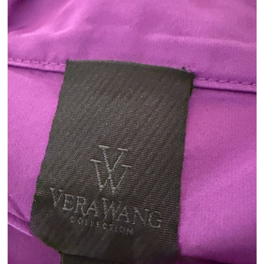 Vera Wang Vera Wang Collection Purple Short Sleeves Top Size M / US 6-8 / IT 42-44 - 3 Thumbnail