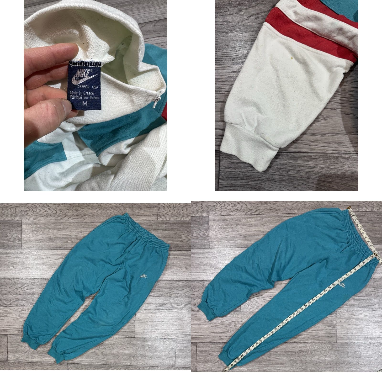 Nike Nike Tracksuit Nike International 1980’s 1/4 Zip Sweater + Pants Set Cotton M Multicolor Men Regular Size M Size US M / EU 48-50 / 2 - 10 Thumbnail