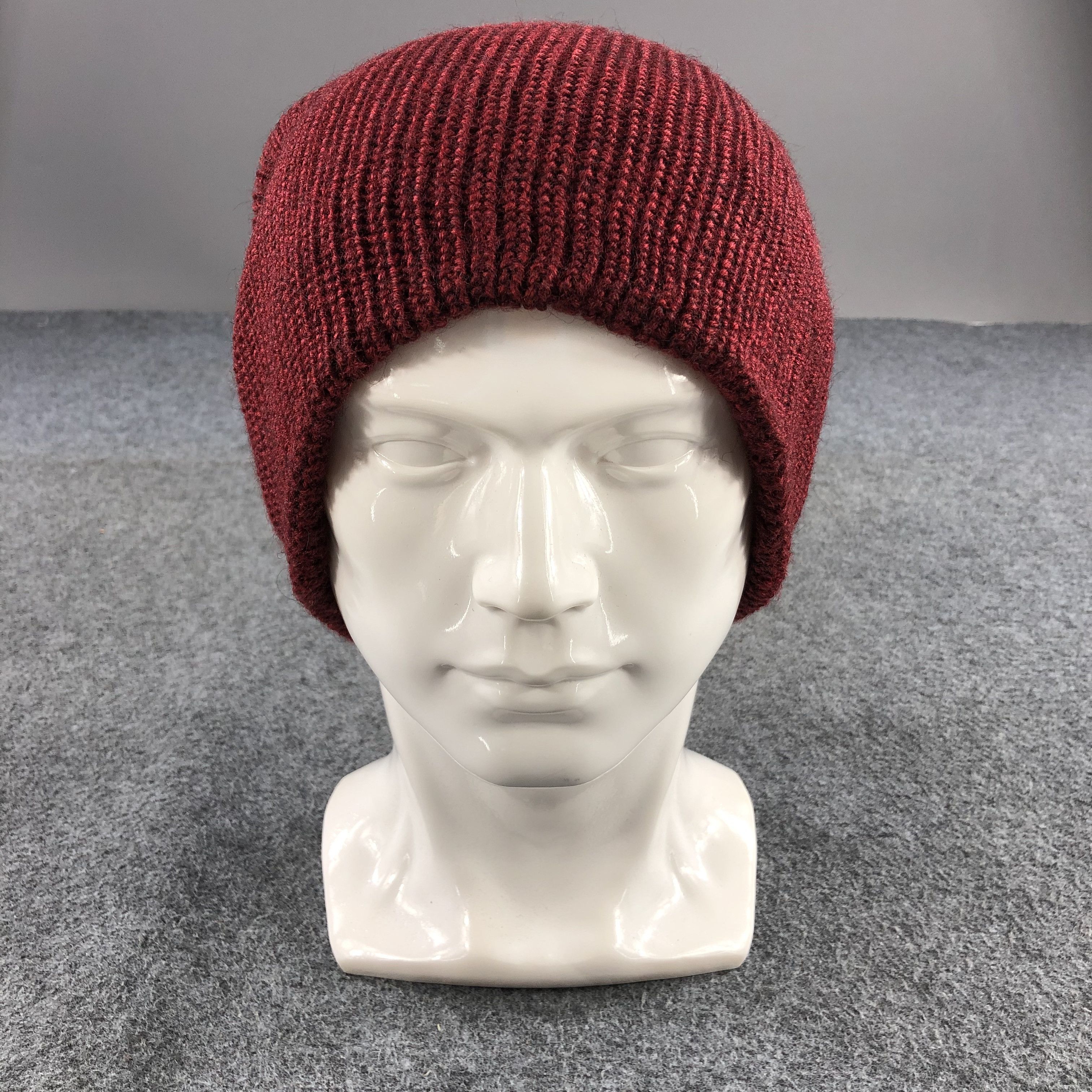 Japanese Brand Unknown Slouchy Red Beanie Snowcap Snow Hat B318 Size ONE SIZE - 2 Thumbnail
