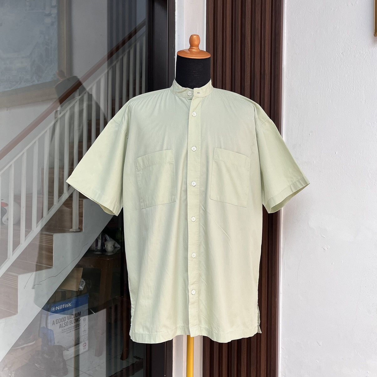 Designer × Issey Miyake 🇯🇵Iconic Issey Miyake Double Pocket Mandarin Collar Boxy Size US L / EU 52-54 / 3 - 1 Thumbnail