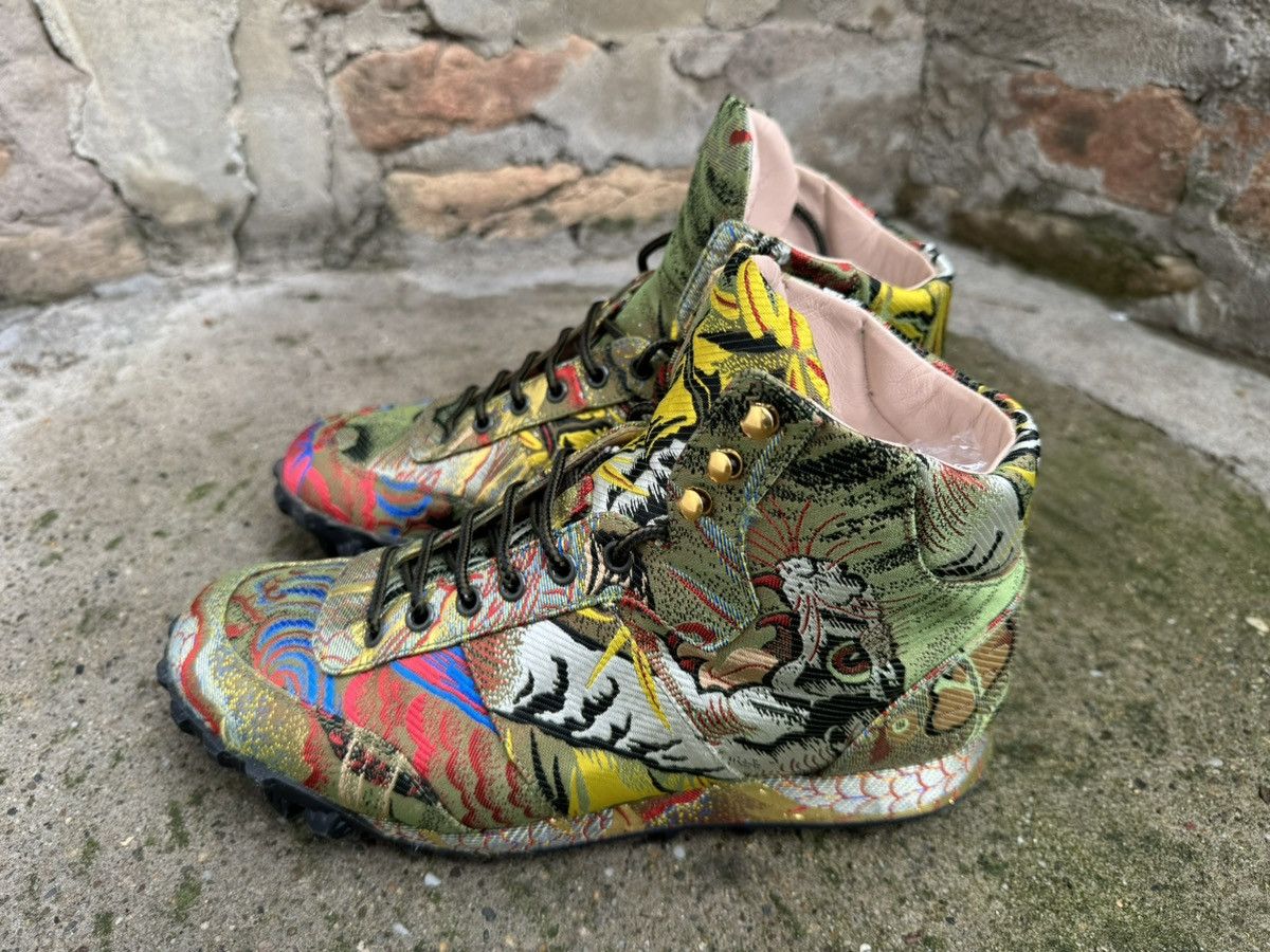 Gucci ✨Gucci✨Jacquard-Silk -Multicoloured Hightop Sneaker UK-7.5 Size US 8.5 / EU 41-42 - 1 Thumbnail