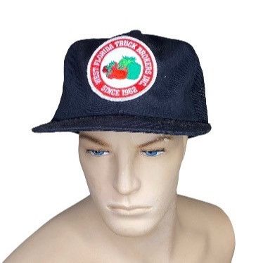 Vintage West Florida Strawberry Logo Patch Truckers Hat Ball Cap | Grailed