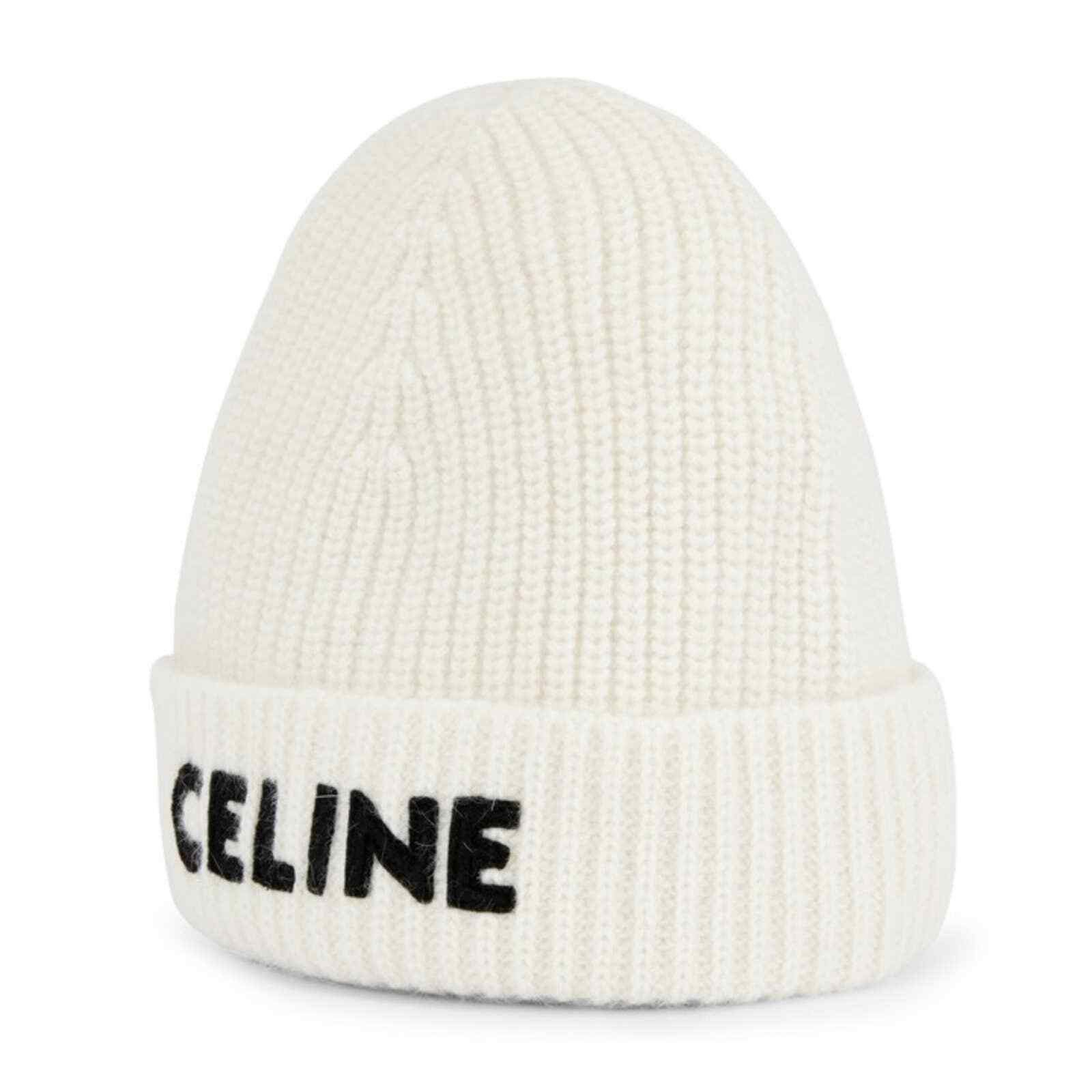 Celine Celine Paris Laine Knit Wool Embroidered Cap Winter Hat Size ONE SIZE - 3 Thumbnail