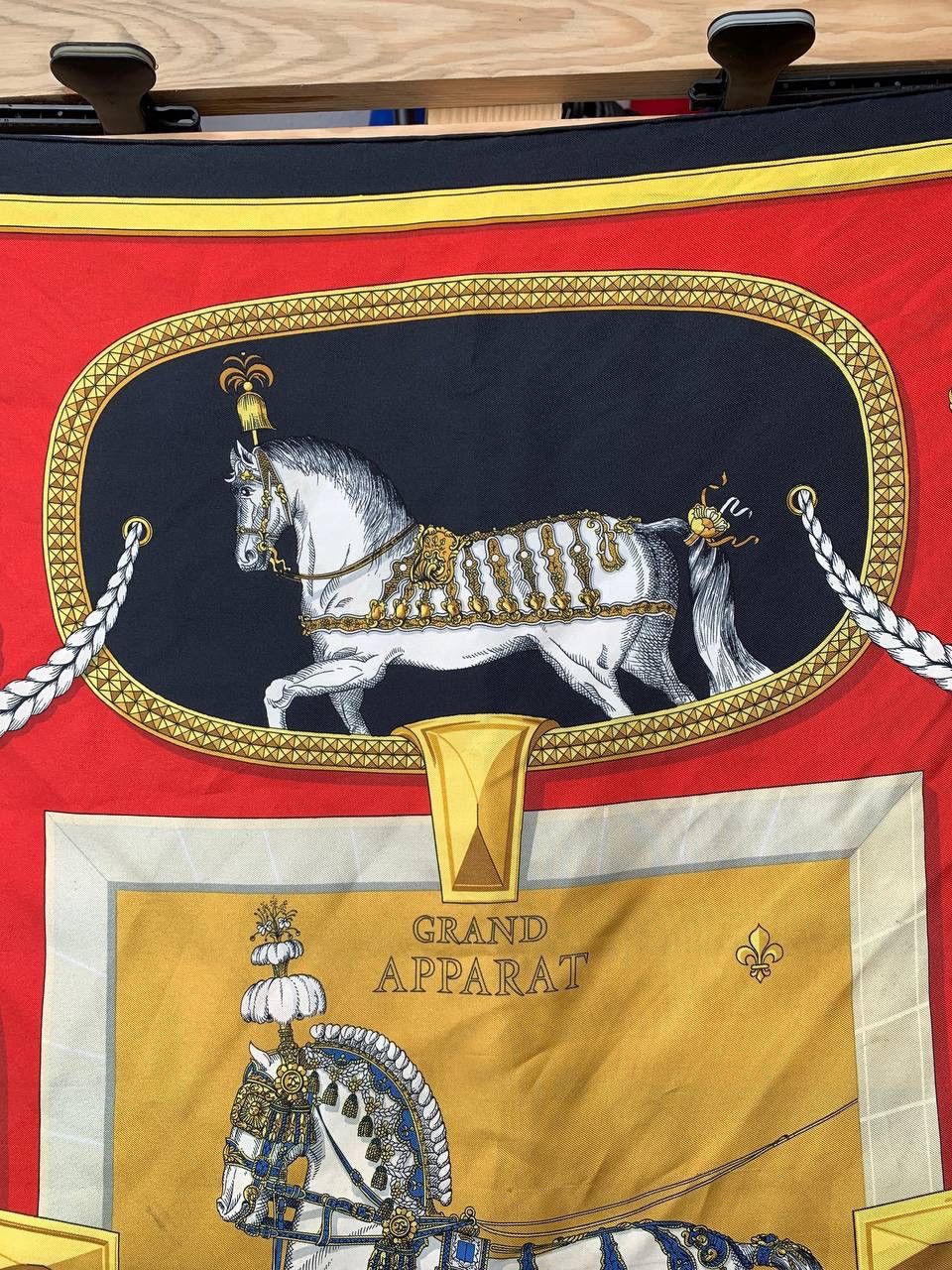 Hermes Hermes Grand Apparat by Jacques Eudal Silk Scarf Size ONE SIZE - 9 Thumbnail