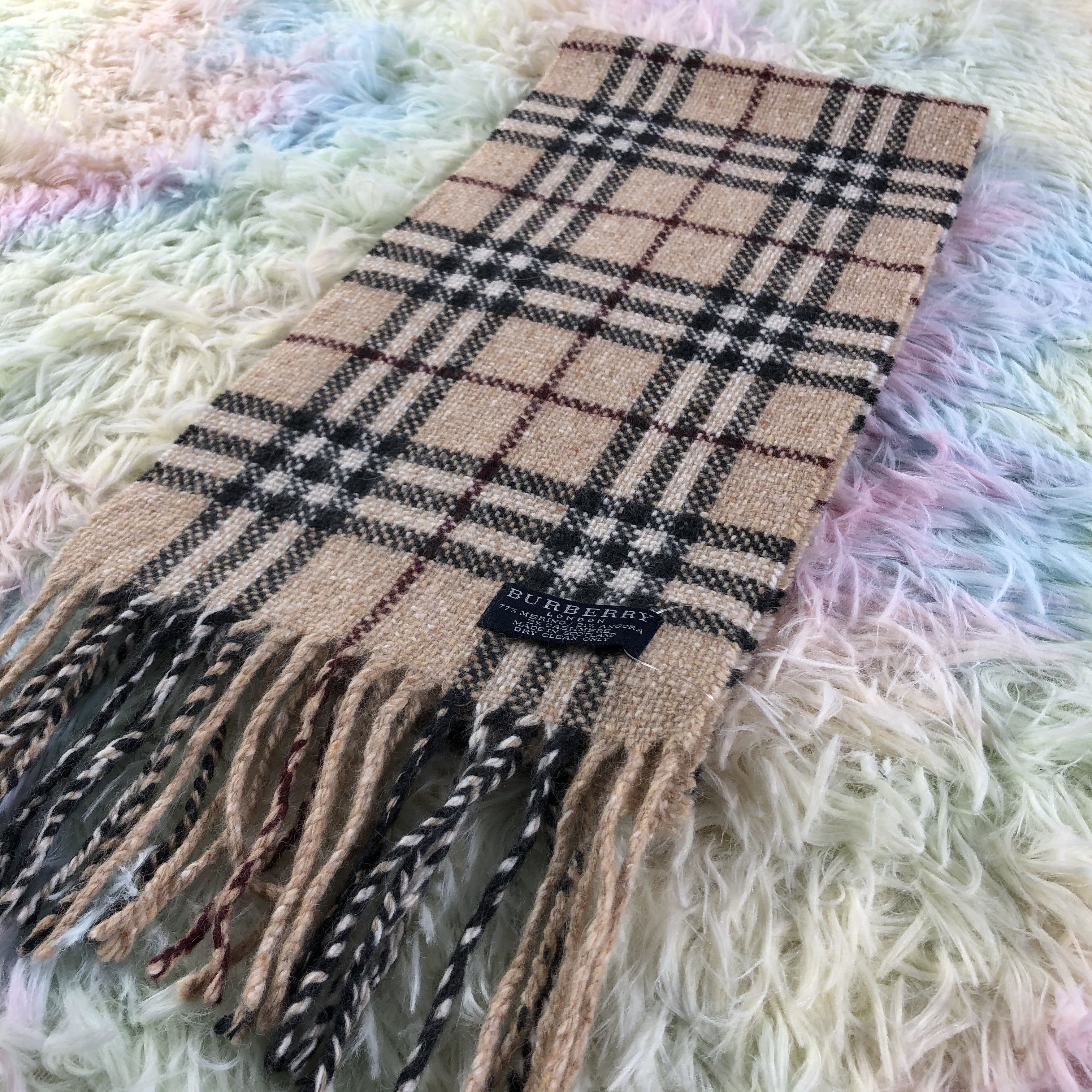 Burberry × Vintage Burberry Scarf / Muffler / Neckwear - KM497 Size ONE SIZE - 3 Thumbnail
