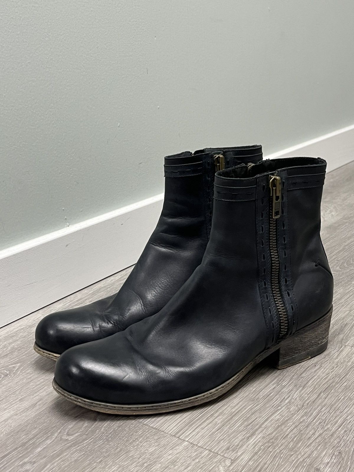 Costume National Double Zip Boot. Size US 8.5 / EU 41-42 - 3 Thumbnail
