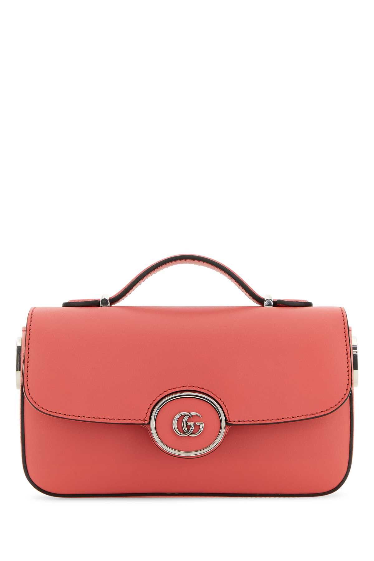 Gucci Dark Pink Leather Mini Petite Gg Handbag Size ONE SIZE - 1 Thumbnail
