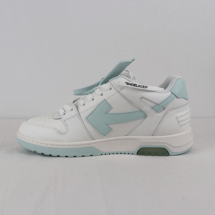 Off-White Q:3 / Out of Office Calf Leather Sneakers in White Mint Size US 13 / EU 46 - 3 Thumbnail