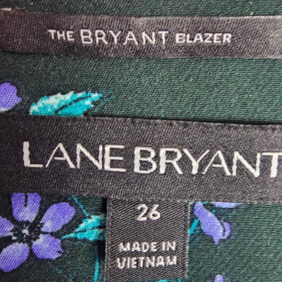Laneus Lane Bryant Womens Floral The Bryant Blazer Plus Size 26 Size 4XL / US 24-26 - 6 Thumbnail