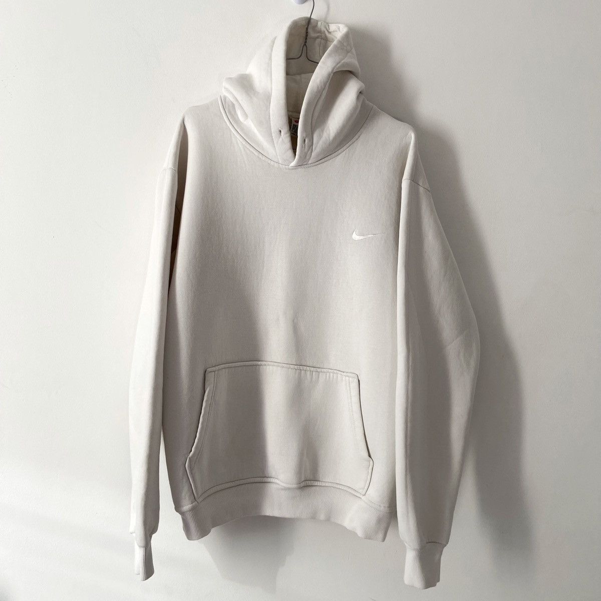 Nike × Vintage Nike hoodie Vintage white Size US M / EU 48-50 / 2 - 3 Thumbnail