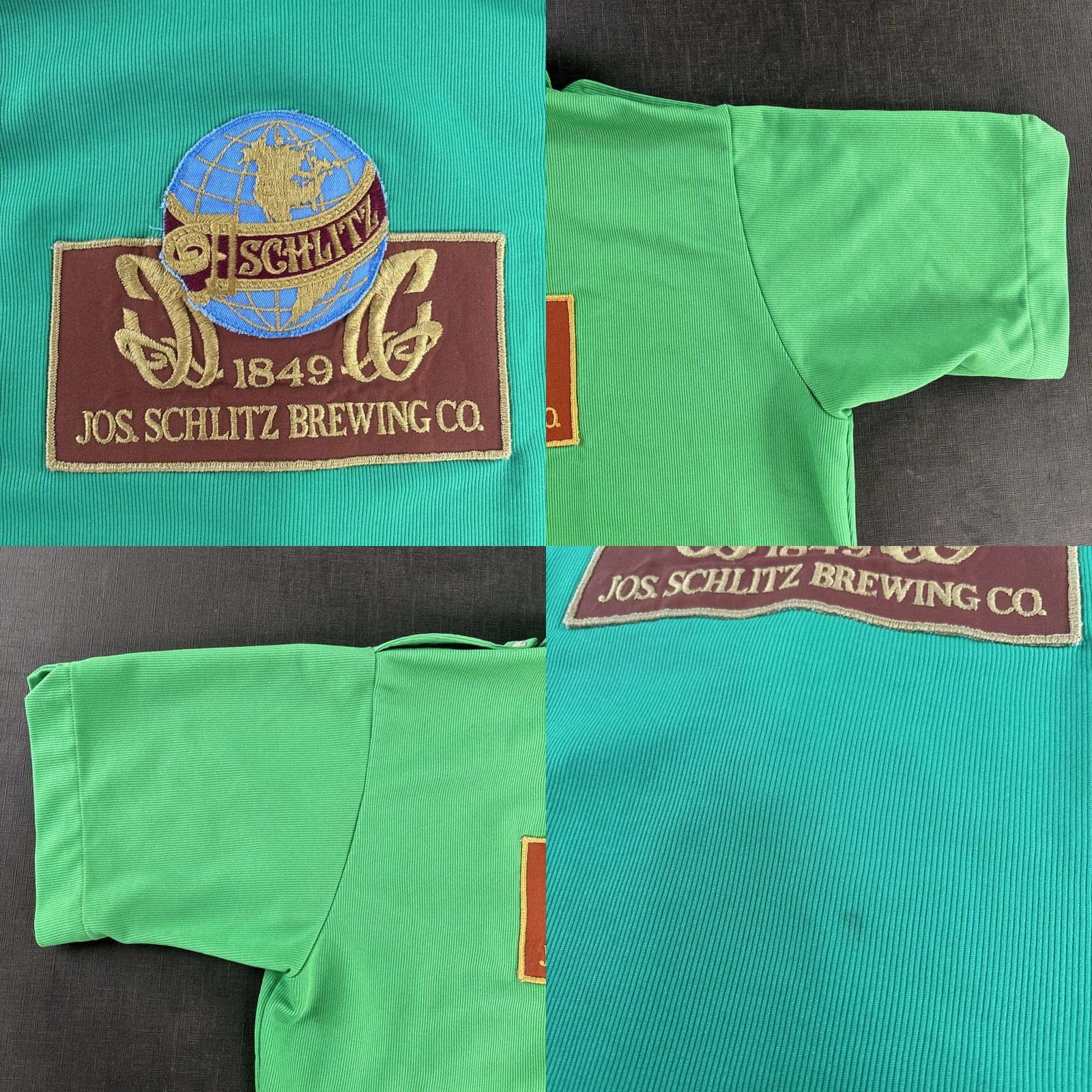 Vintage VINTAGE Hilton Polo Shirt Collared 1/4 Zip Short Sleeve Green 70s Retro Beer Bowling 70s Mens L Size US L / EU 52-54 / 3 - 11 Thumbnail
