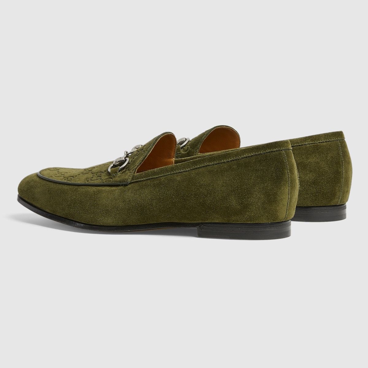 Gucci o1s1wg111025 Loafers With Horsebit in Dark Green Size US 10.5 / EU 43-44 - 7 Thumbnail