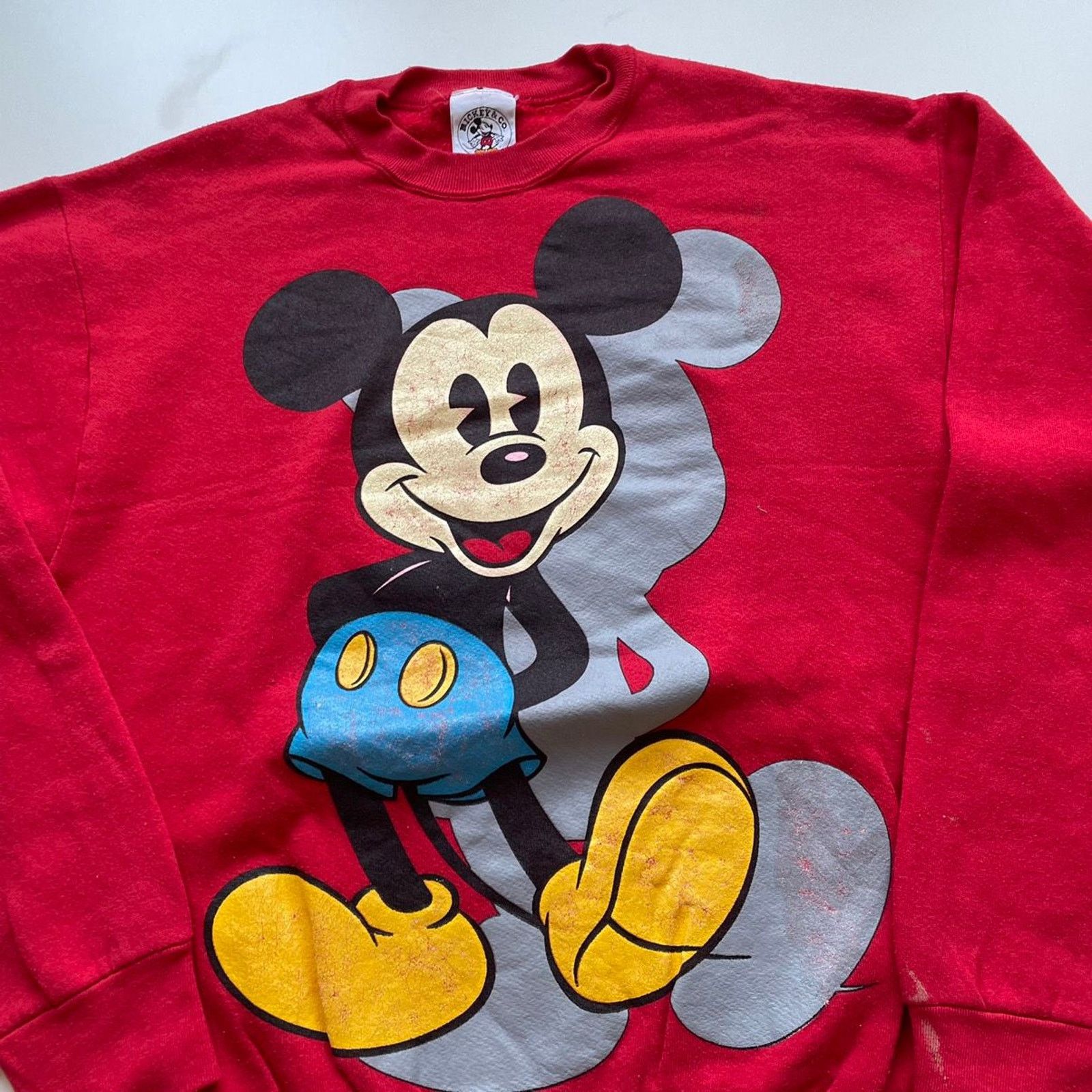 Disney Vintage 90s Mickey Mouse Disney Cartoon Crewneck Small Rare Size US M / EU 48-50 / 2 - 2 Thumbnail