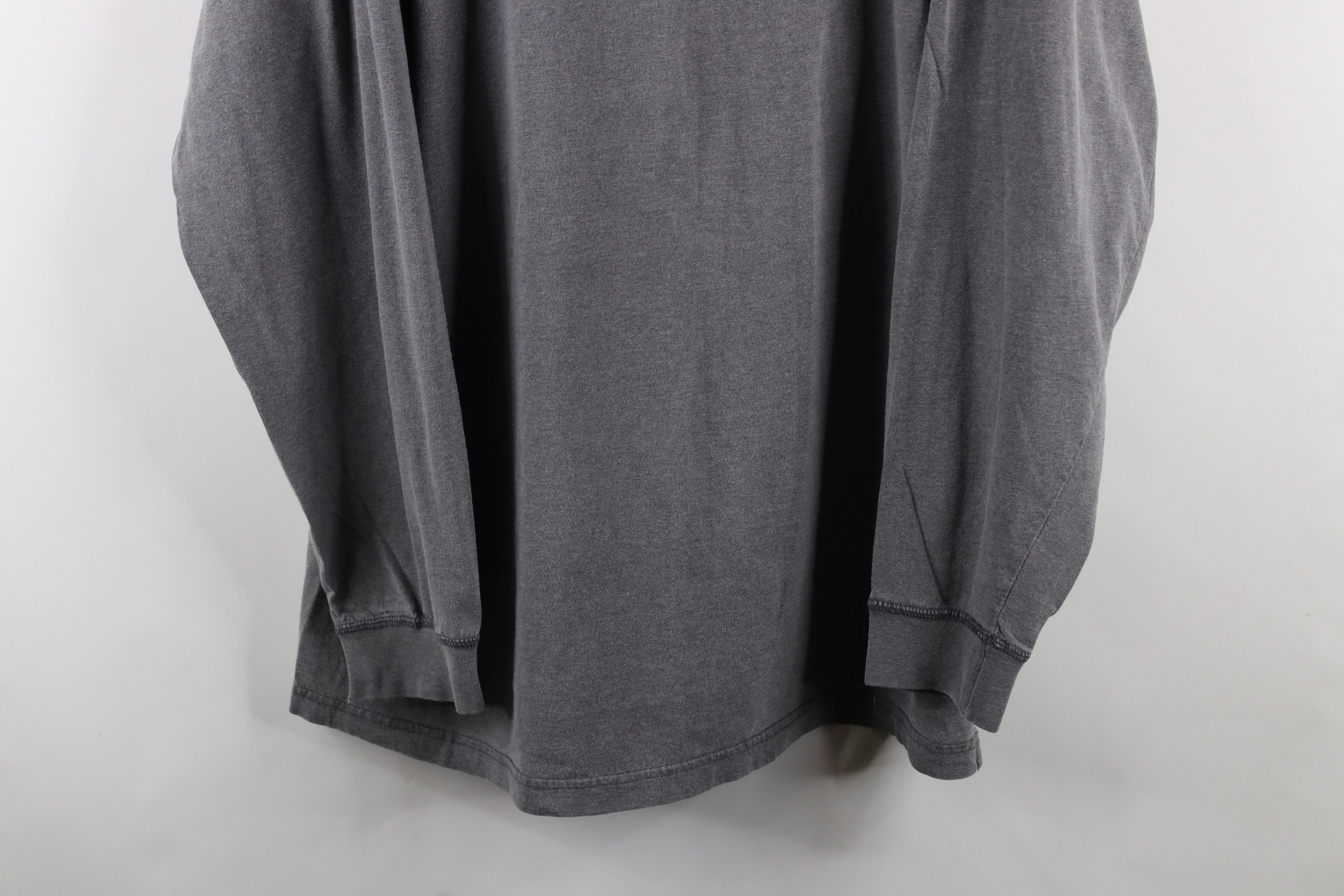Vintage Vintage 90s Streetwear Blank Long Sleeve Henley T-Shirt Gray Size US XL / EU 56 / 4 - 3 Thumbnail