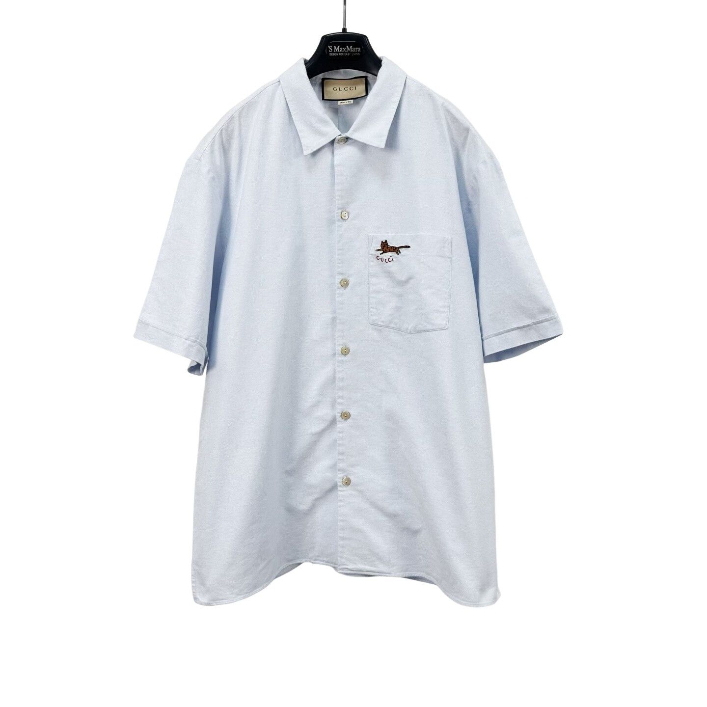 Gucci Gucci Cat Embroidery Short Sleeve Shirt EU 50 Size US M / EU 48-50 / 2 - 1 Thumbnail