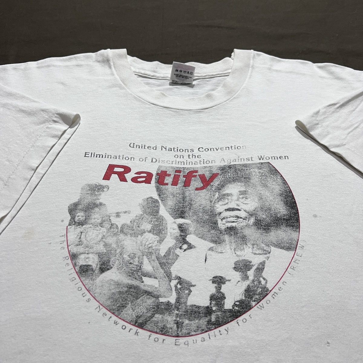 Rap Tees × Vintage Vintage 90s RATIFY Women black history Tee 2XL Faded Size US XXL / EU 58 / 5 - 1 Thumbnail