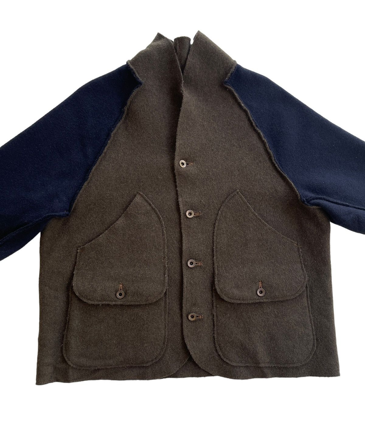 Japanese Brand Chairmade Union Made Kapital Japan Short Sleeve Wool Jacket Size US L / EU 52-54 / 3 - 3 Thumbnail