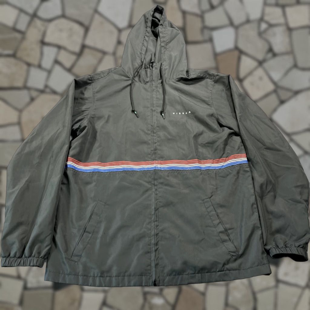 Vissla Vissla Windbreaker Jacket Adult Small Black Regular Mens Zip Hooded Water Resistant Casual Surf Coat Wind-Resistant Logo Beach Outdoor 90s? Size US S / EU 44-46 / 1 - 1 Thumbnail