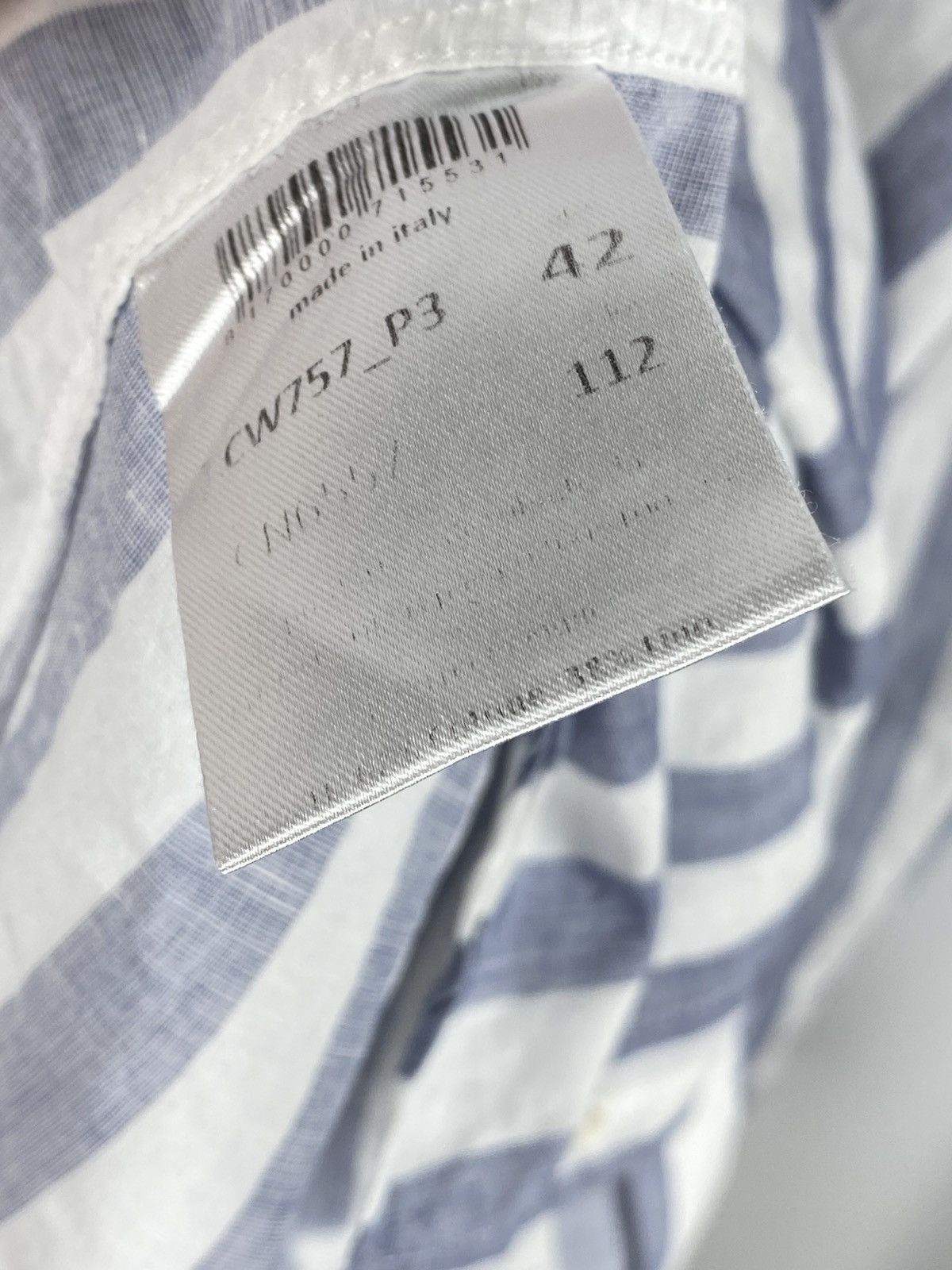 Other Fradi Italy Striped Shirt Button Up Linen Cotton size 42 Size US L / EU 52-54 / 3 - 10 Thumbnail
