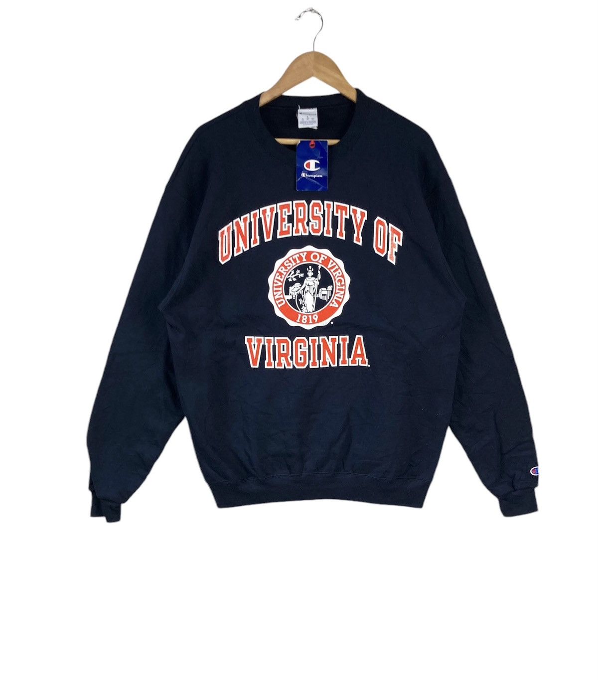 Champion New Vintage Champion Usa University Of Virginia Sweatshirt Size US L / EU 52-54 / 3 - 1 Thumbnail
