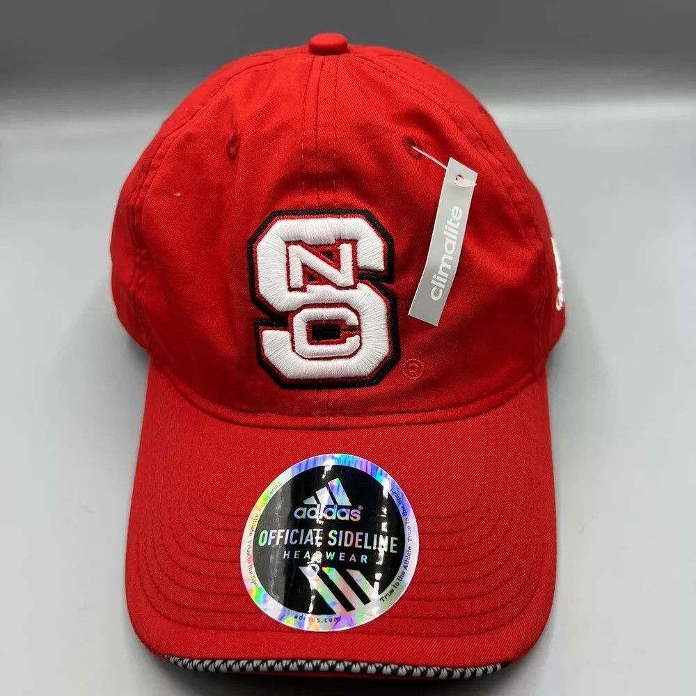 Adidas NC State Wolfpack Hat Men Adidas Climalite NCAA Strap Back Size ONE SIZE - 1 Thumbnail