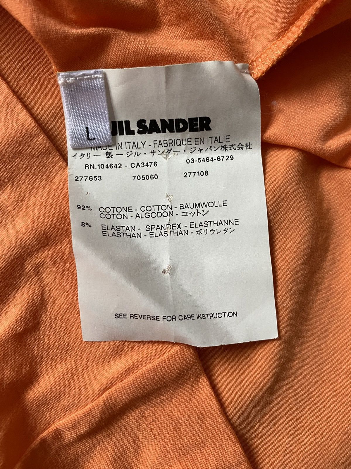 Jil Sander Jil Sander Minimalist Orange Shirt Size L / US 10 / IT 46 - 6 Thumbnail