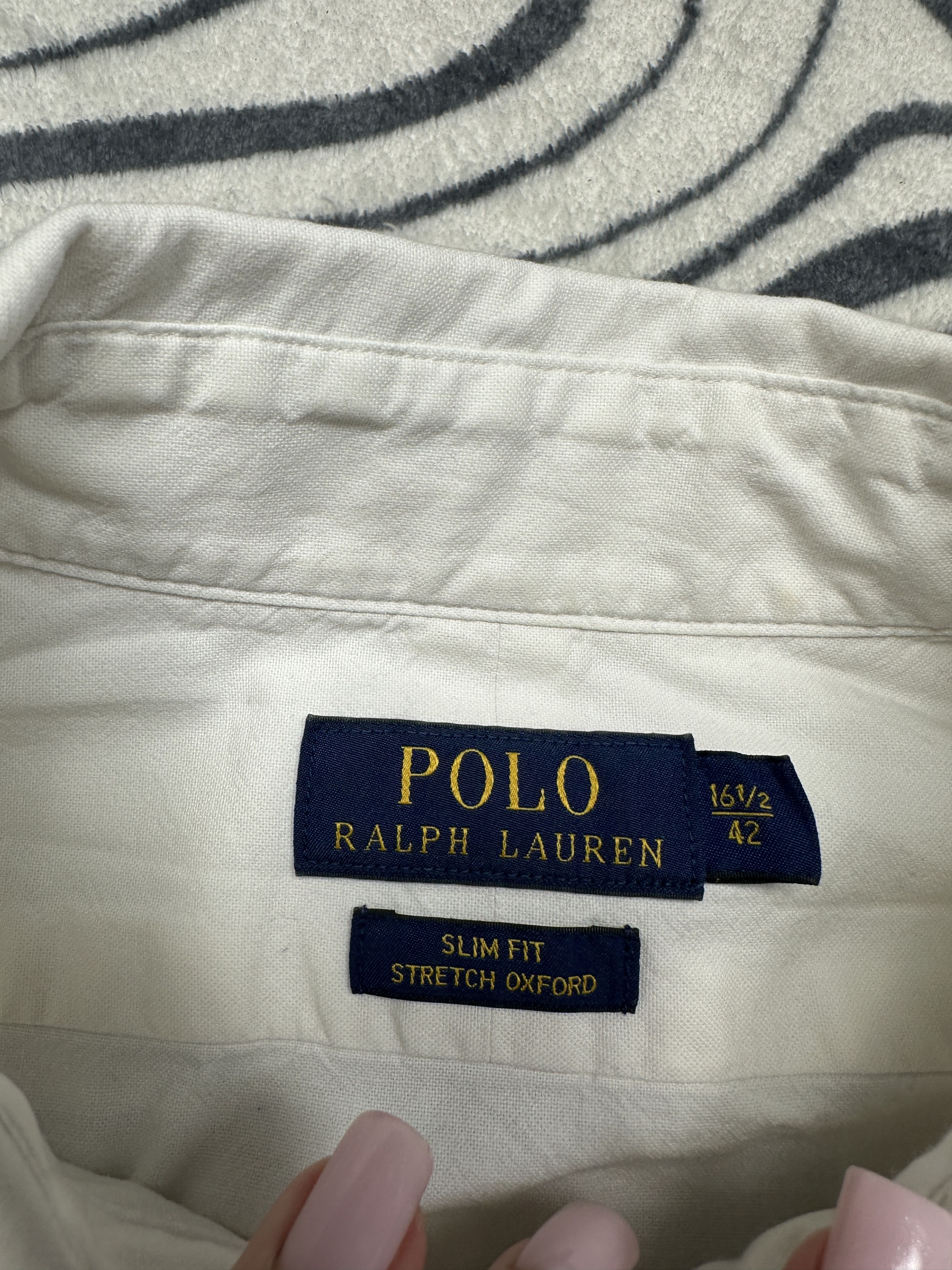 Polo Ralph Lauren Polo Ralph Lauren Mens Long Sleeve White Shirt Size US L / EU 52-54 / 3 - 4 Thumbnail