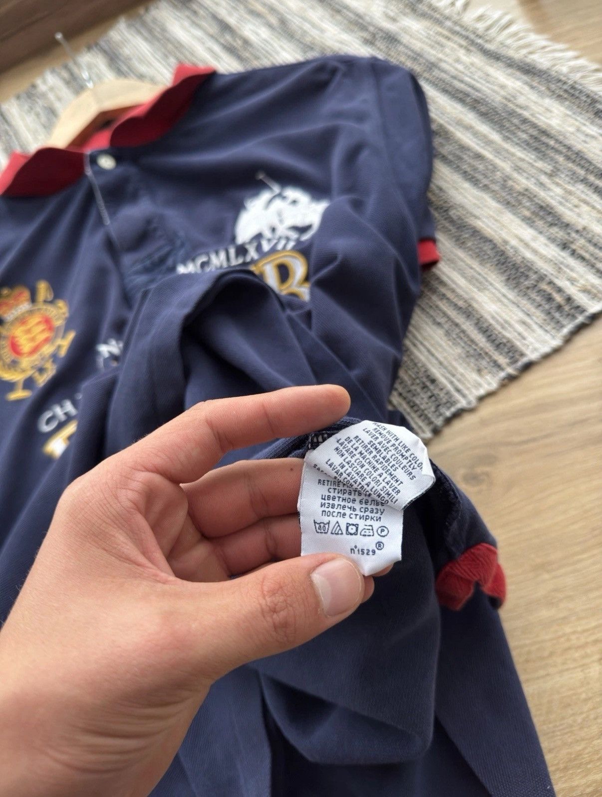 Polo Ralph Lauren Polo Ralph Lauren Challenge PRL CLUB Big Logo Blue Polo Size US XXL / EU 58 / 5 - 6 Thumbnail