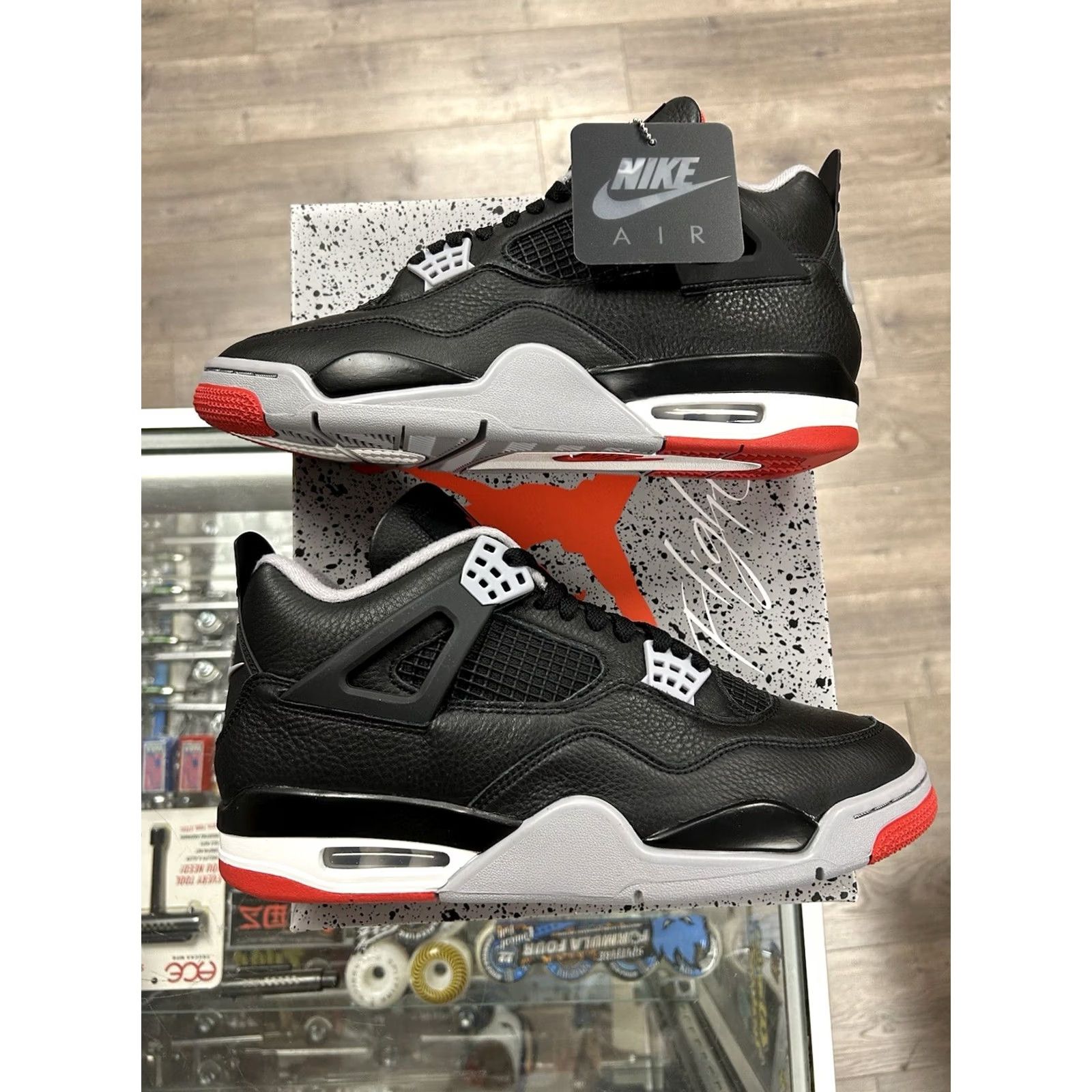 Jordan Brand Air Jordan 4 Retro BRED Reimagined 2024 Nike Sneaker Mens US 10 Black FV5029 006 10286-1 Size US 9 / EU 42 - 3 Thumbnail