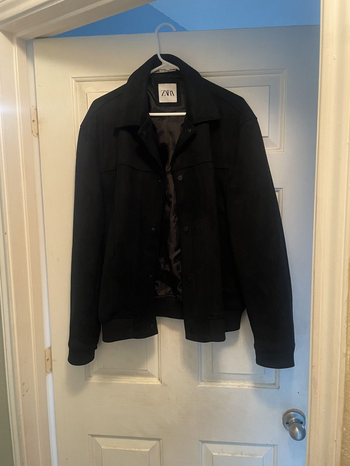 Zara Black Faux Suede Zara Coat Size US XL / EU 56 / 4 - 1 Thumbnail