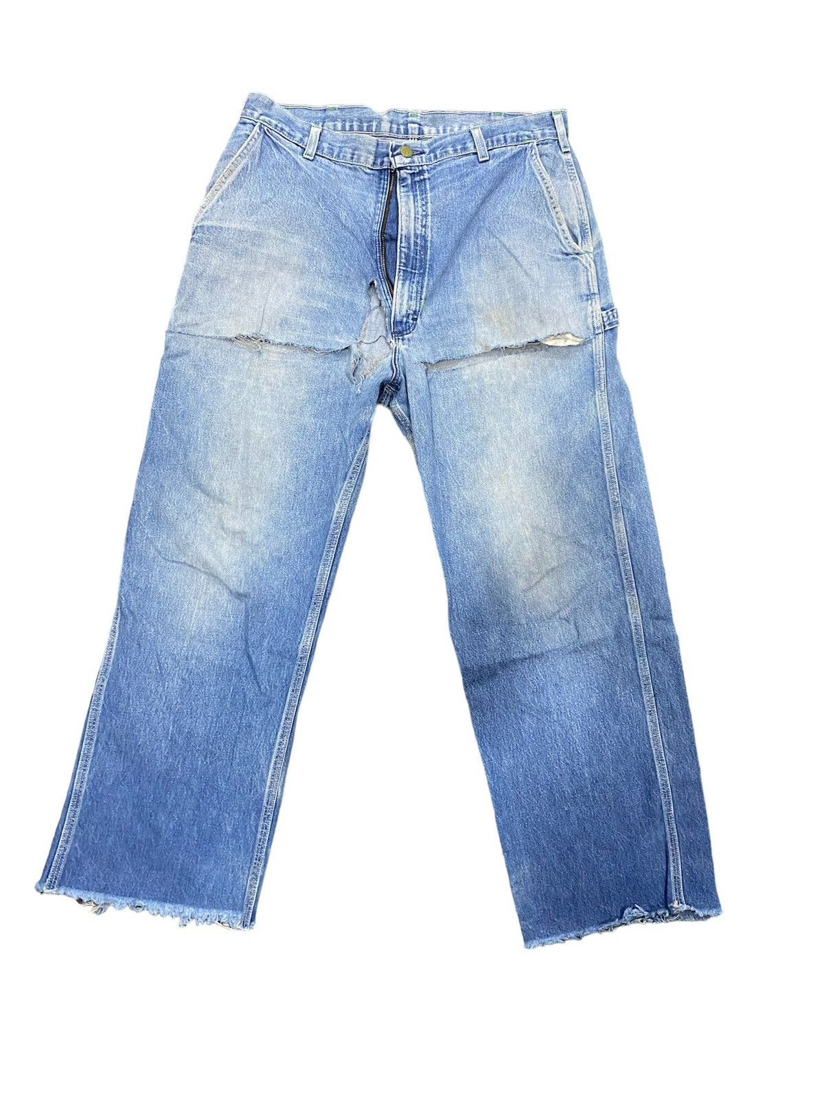 Japanese Brand × Oshkosh SUPER DESTROYED VINTAGE OSHKOSH CARPENTER BAGGY STYLE Size US 34 / EU 50 - 1 Thumbnail