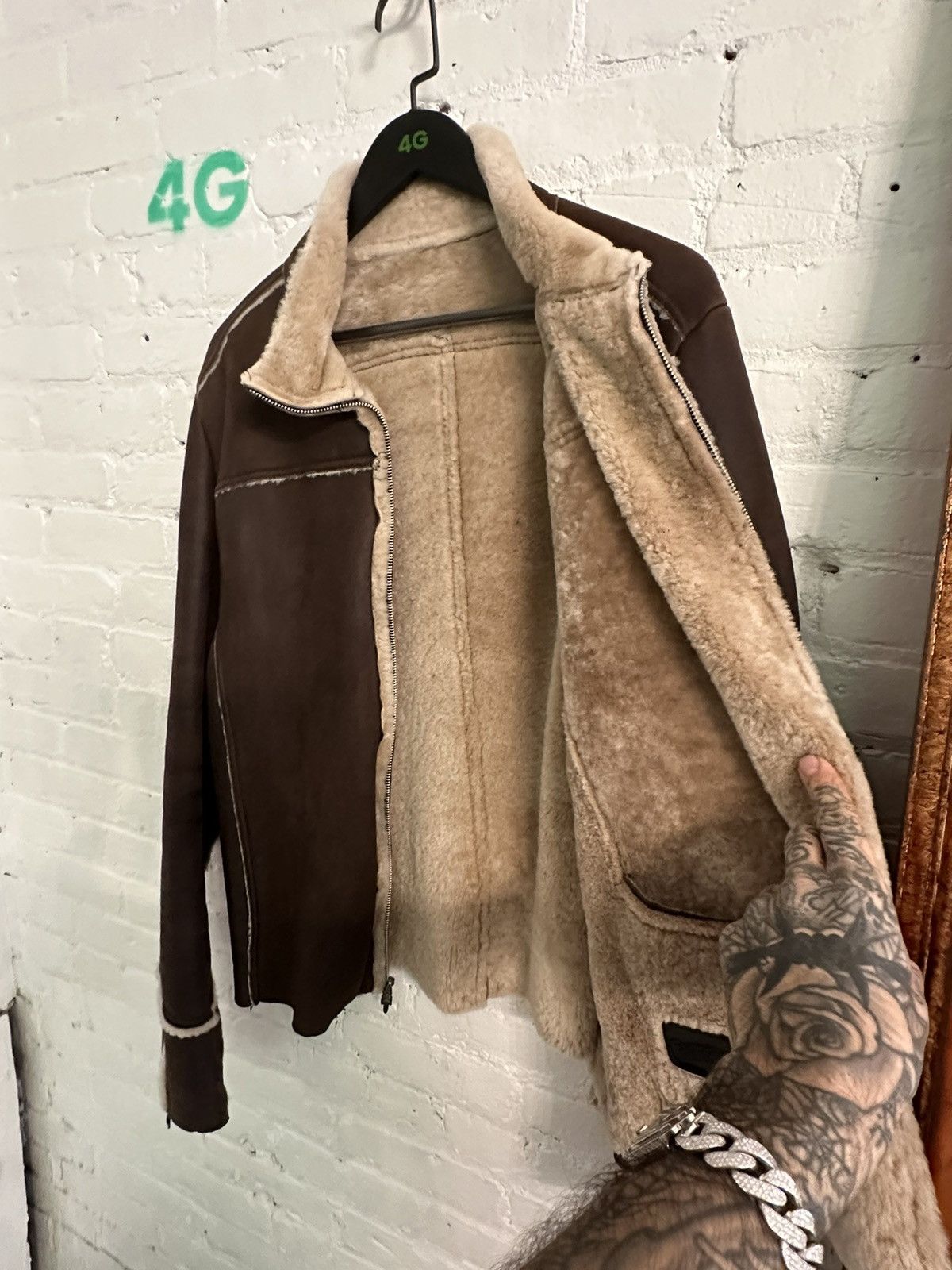 Chrome Hearts CHROME HEARTS FULL SUEDE & SHEARLING JACKET L/XL Size US L / EU 52-54 / 3 - 10 Thumbnail