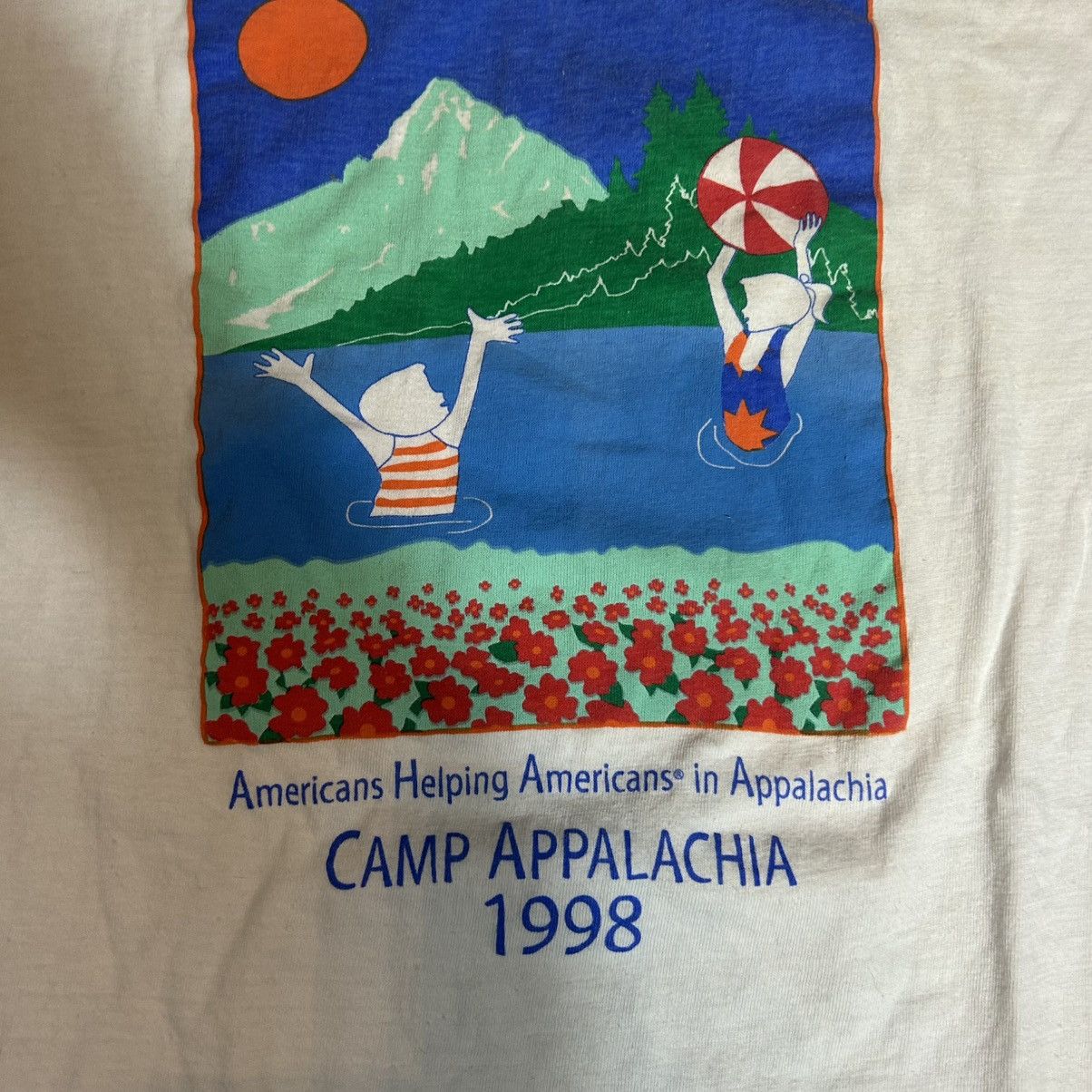 Vintage 1998 Camp Appalachia Graphic T Shirt Size US M / EU 48-50 / 2 - 3 Thumbnail