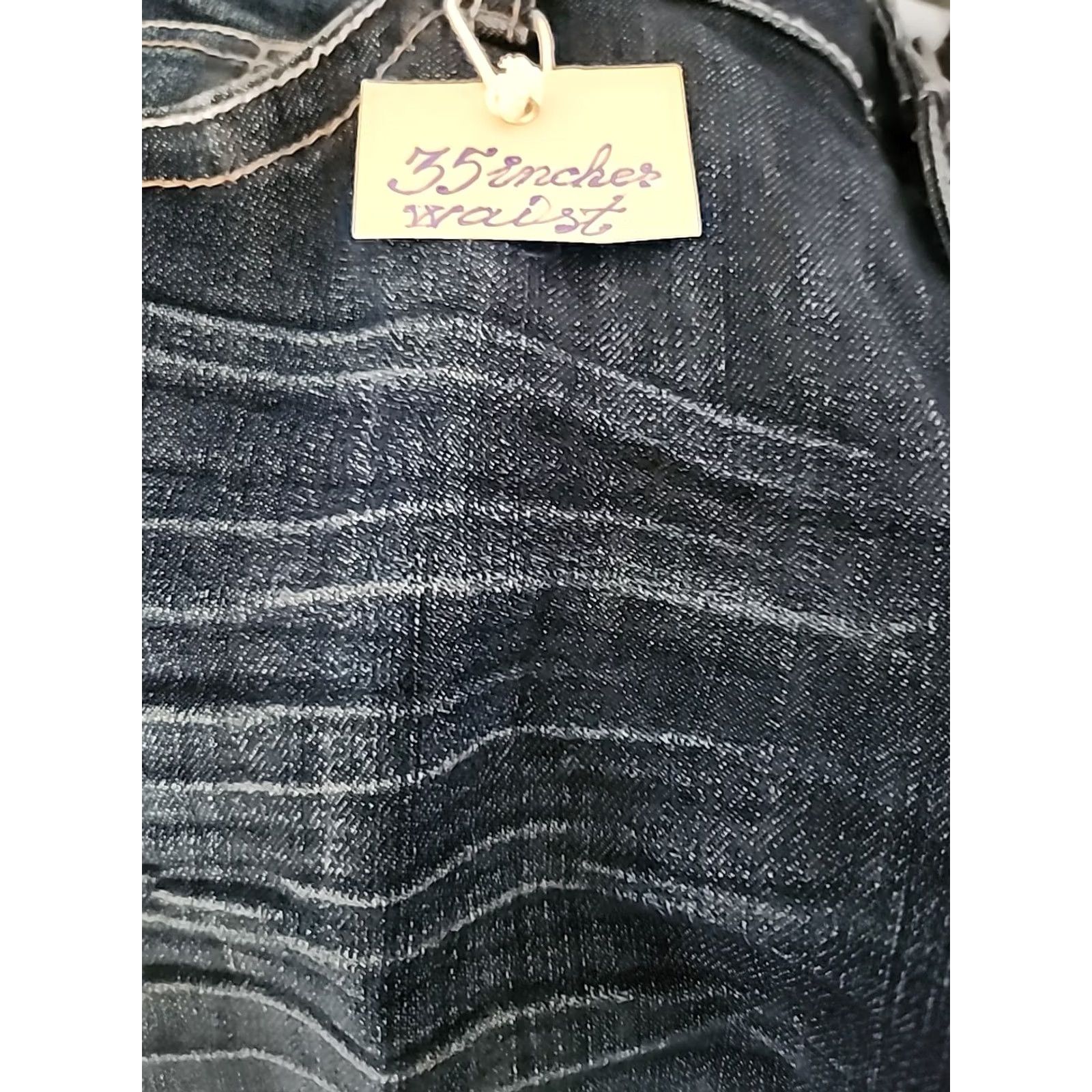 Vintage EARLJEANS Jeans REGULAR WOMENS Size 13 DARK BLUE Blues Cotton Blend 28in Inseam Mid Rise RN#89302 Size 34" / US 12 / IT 48 - 4 Thumbnail
