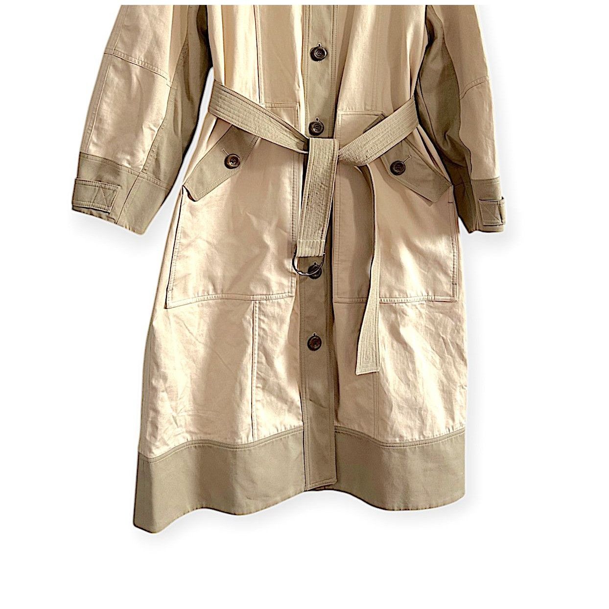 Ulla Johnson Ulla Johnson Emmanuelle Trench Coat, Size P, Neutral Color, Size XS / US 0-2 / IT 36-38 - 7 Thumbnail