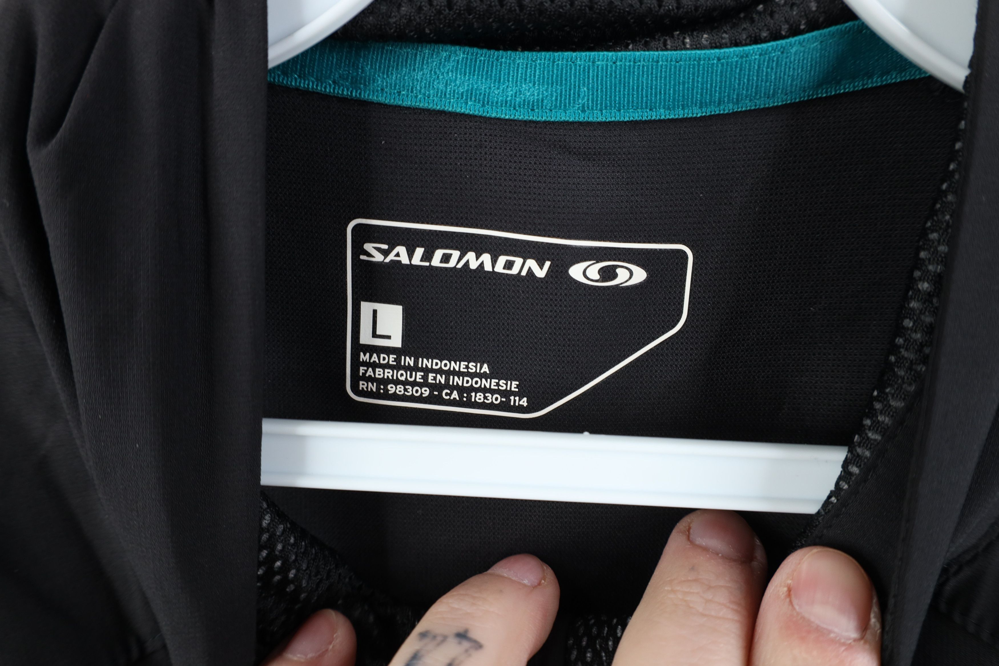 Salomon Salomon ClimaWind Full Zip Running Hiking Jacket Black Size L / US 10 / IT 46 - 11 Thumbnail