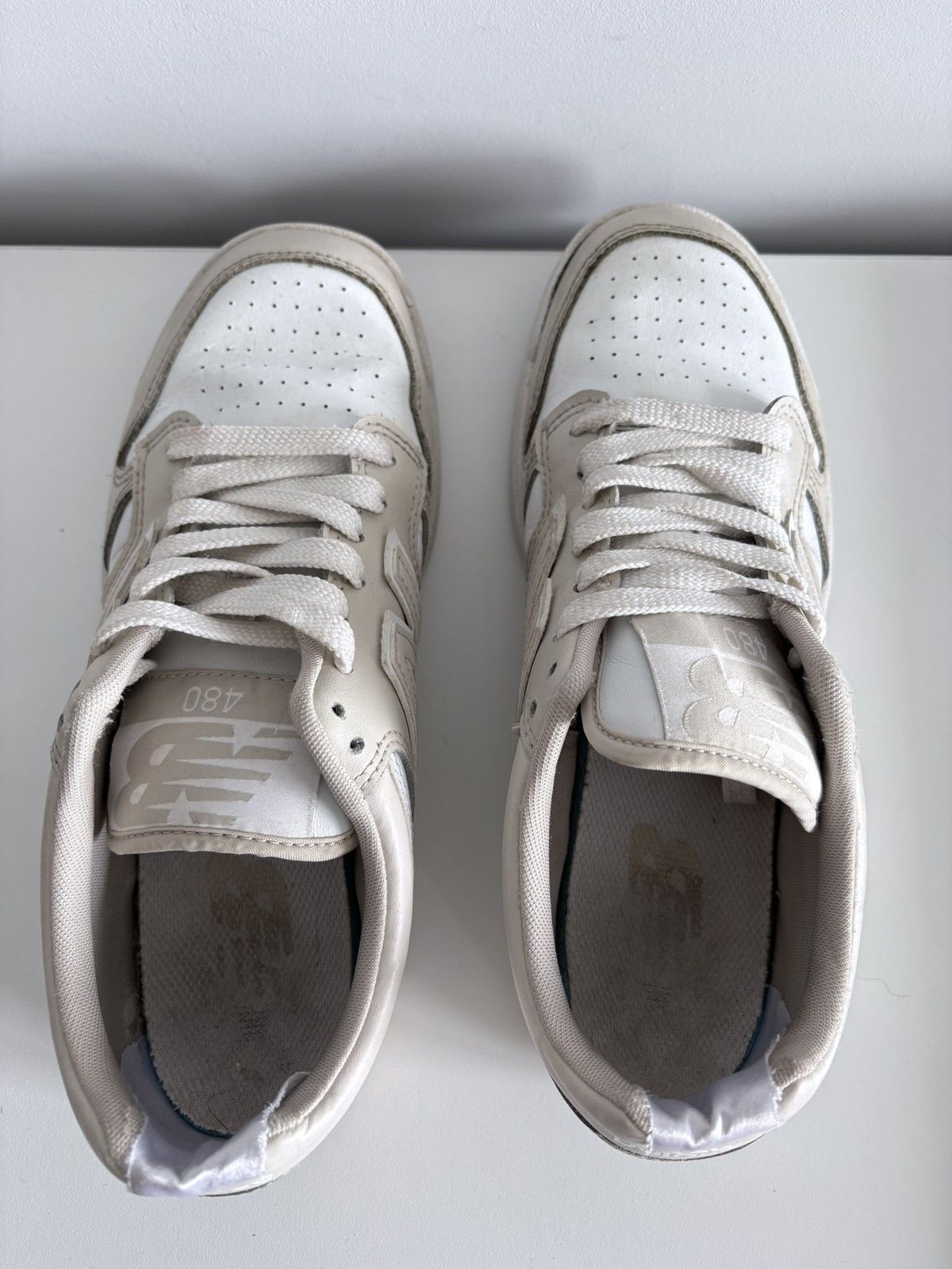 New Balance New Balance 480 beige women's leather sneakers size 40 Size US 10 / IT 40 - 6 Thumbnail