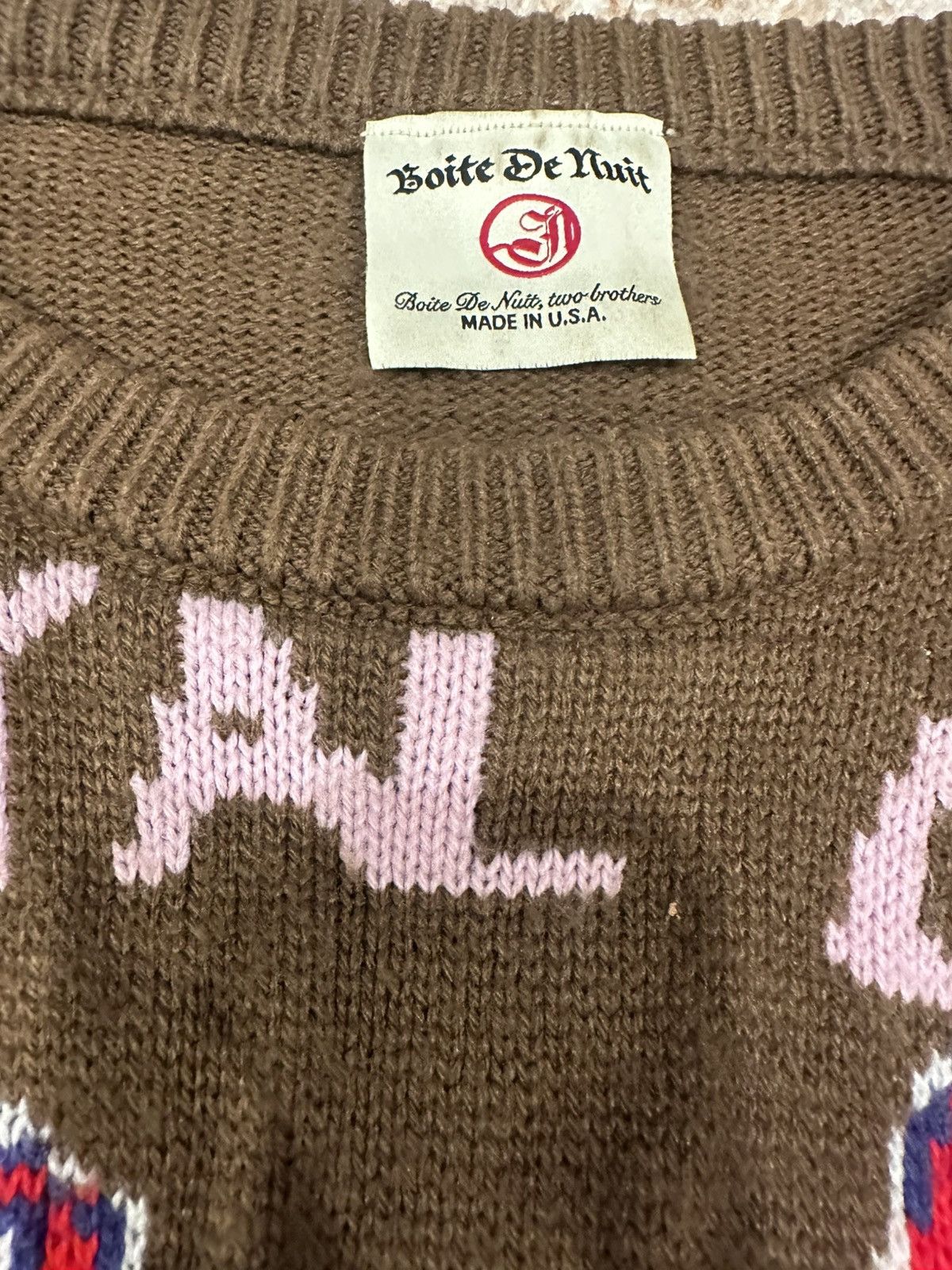 Designer nightclub crystal lake knit Size US L / EU 52-54 / 3 - 3 Thumbnail