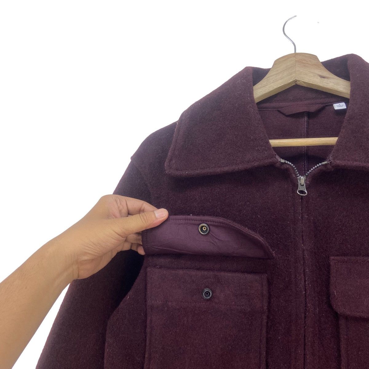 Lemaire × Uniqlo Uniqlo X Lemaire Cropped Trucker Style Wool Jacket Size US S / EU 44-46 / 1 - 7 Thumbnail