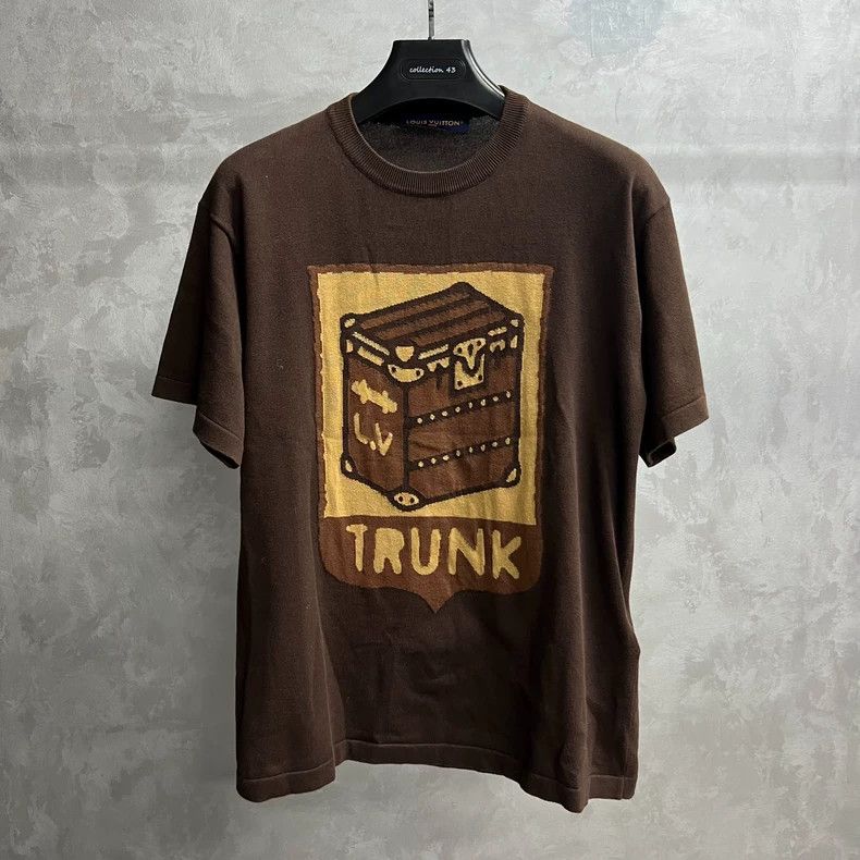 Louis Vuitton Louis Vuitton Brown Cartoon Print T-Shirt | Grailed