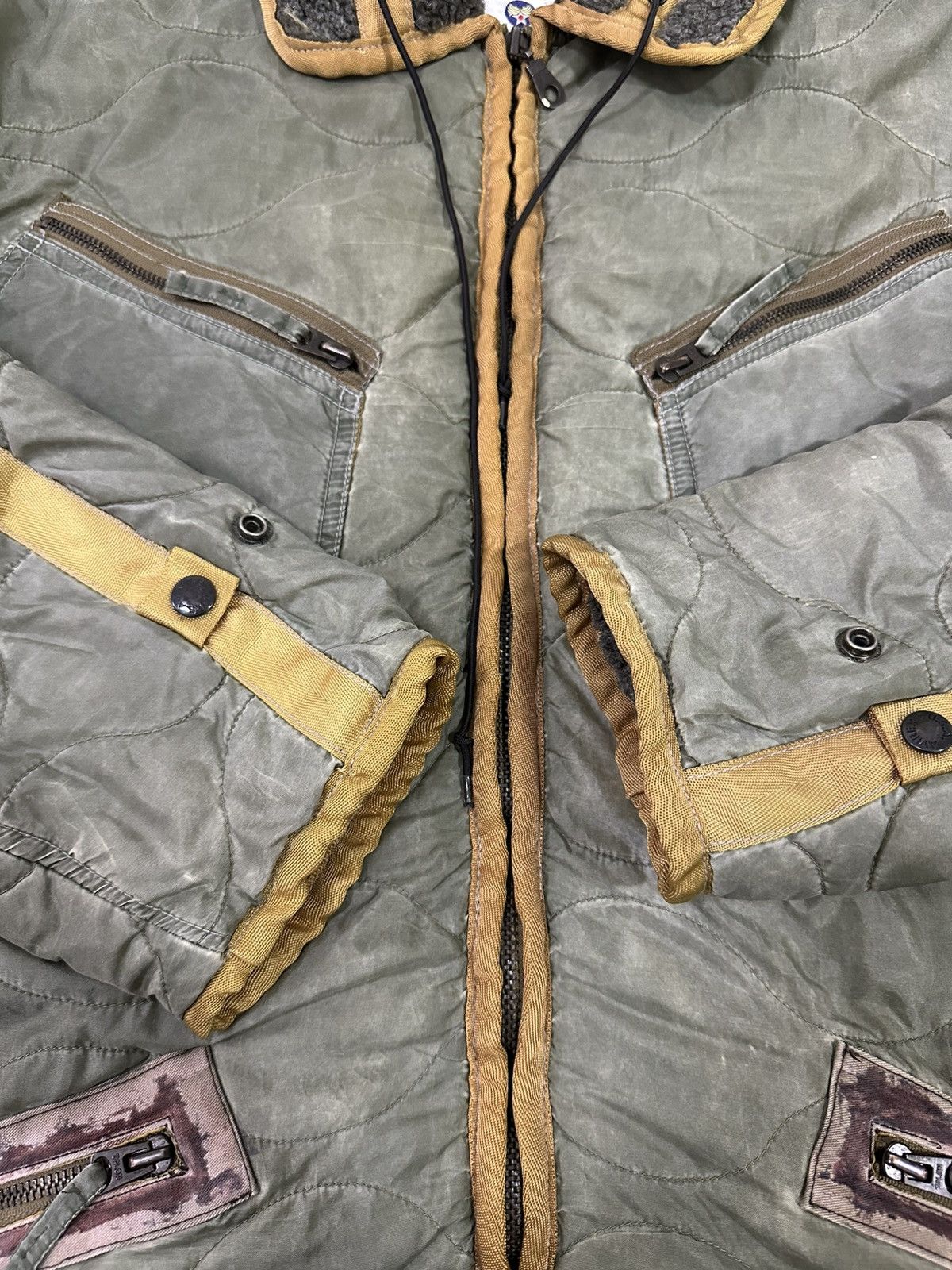 Avirex Vintage Avirex Quilted Jacket Sherpa Inside Nice Design Size US M / EU 48-50 / 2 - 9 Thumbnail