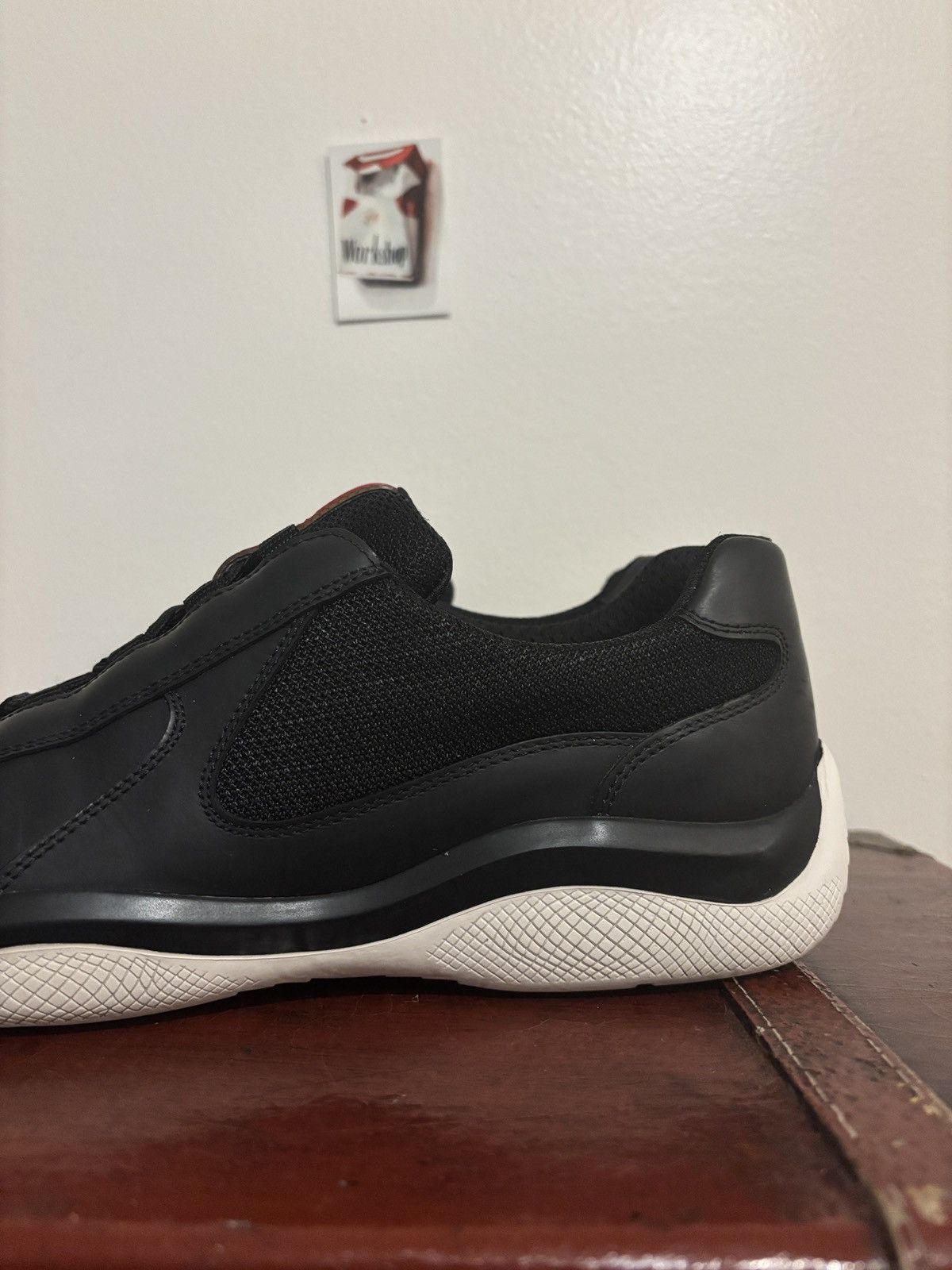 Prada Prada Black and White Americas Cups Size US 8.5 / EU 41-42 - 12 Thumbnail