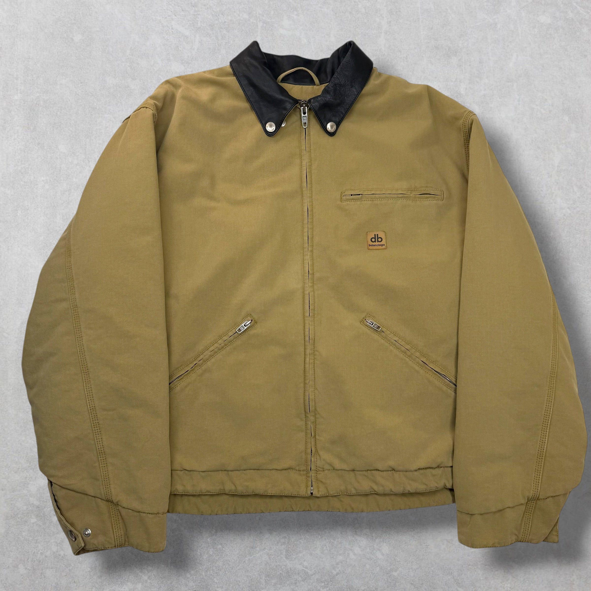 Balenciaga Balenciaga Canvas Zip Up Work Jacket 46 (XXL) Size US XXL / EU 58 / 5 - 1 Thumbnail