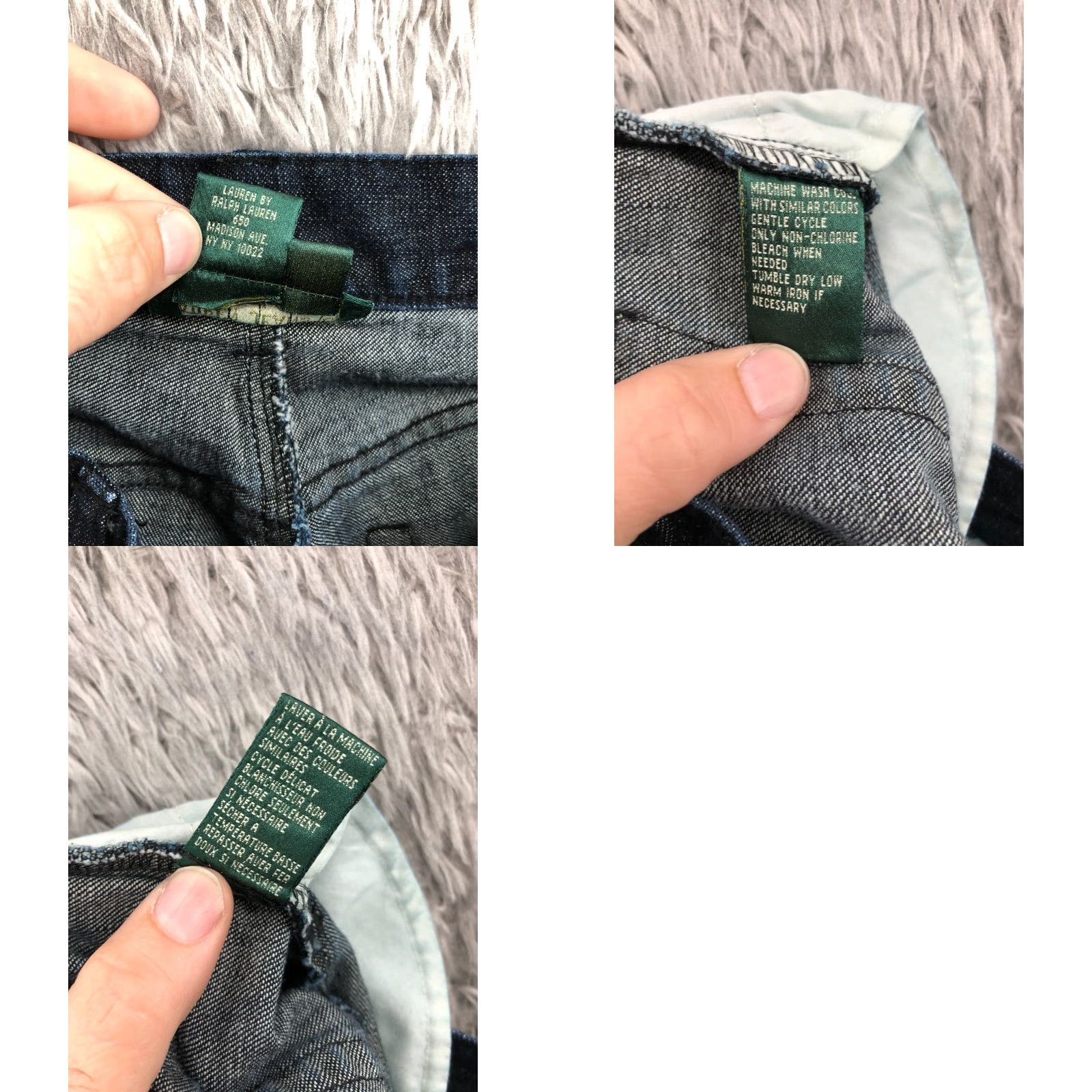 CO Lauren Jeans Co Jeans Size 6 Womens Dark Blue Straight Regular 28 Inseam 31 in Denim Cotton Belt Loops 5-Pocket Classic Modern American Vintage No Size 28" / US 6 / IT 42 - 9 Thumbnail